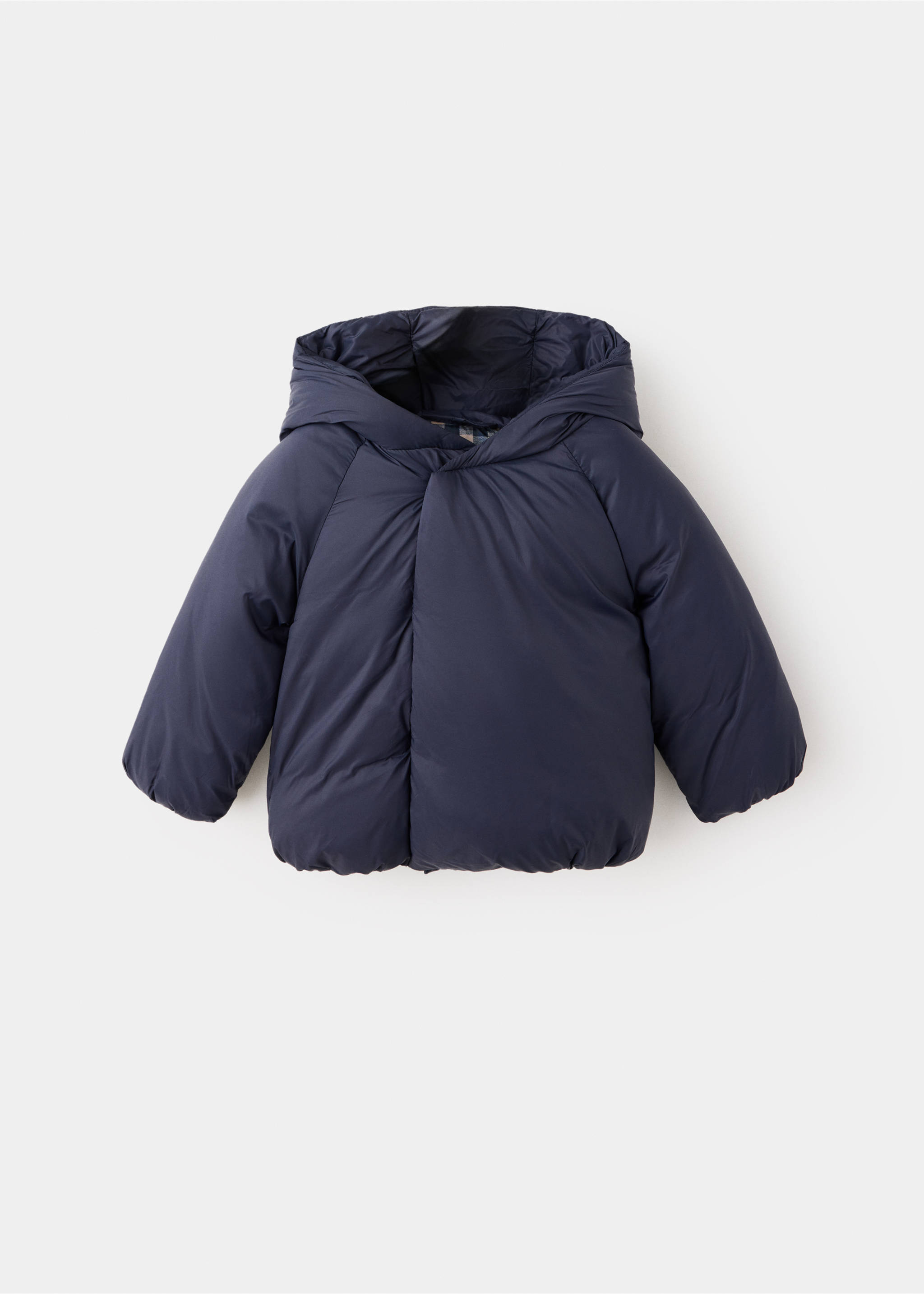 Hooded coat - Article without model, Navy. Ref: 37034402-00.