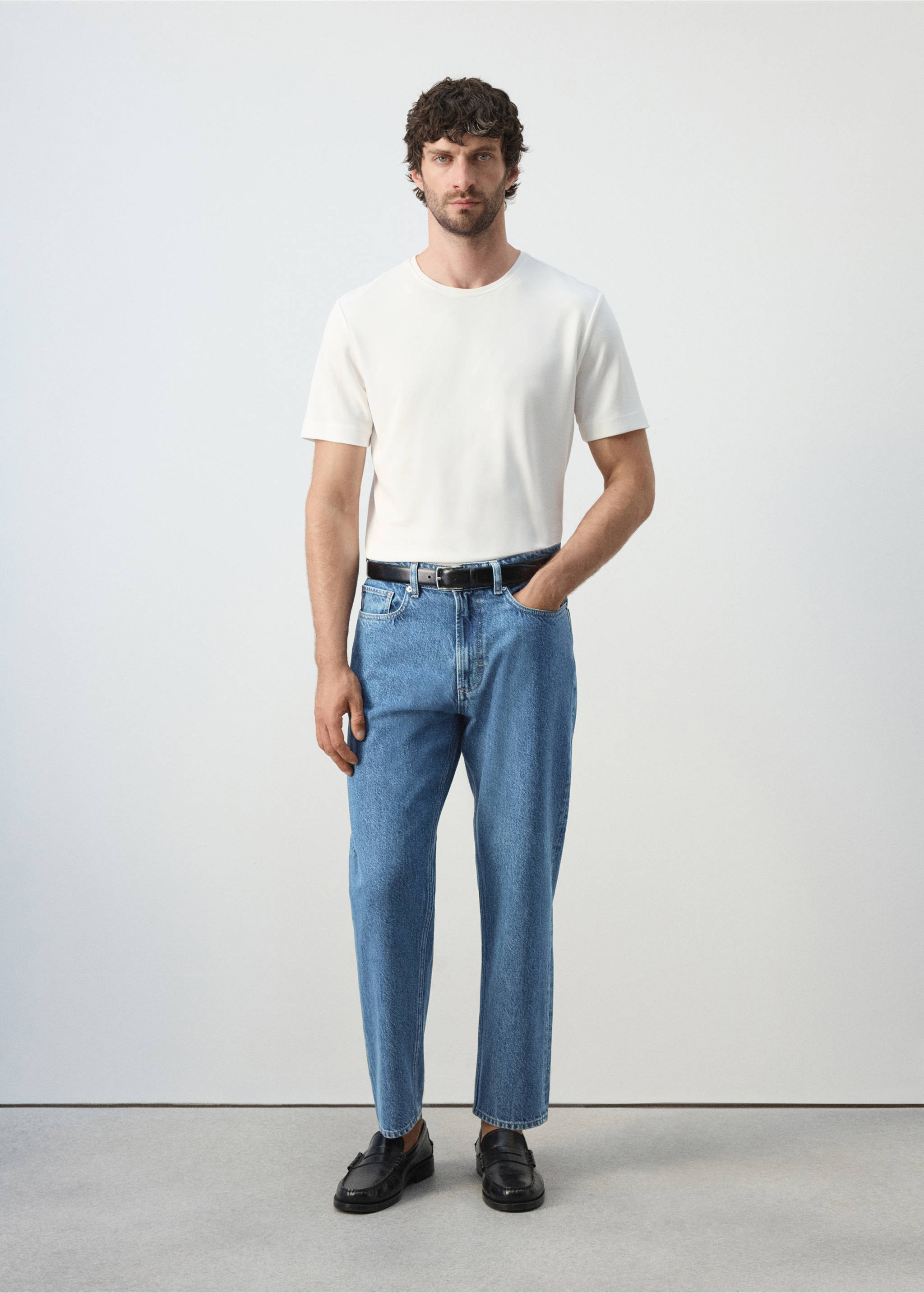 Sammy cropped carrot fit jeans - General plane, Dark Blue. Ref: 37034403-00.