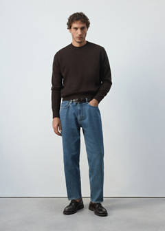 Sammy cropped carrot fit jeans — Dark Blue 2