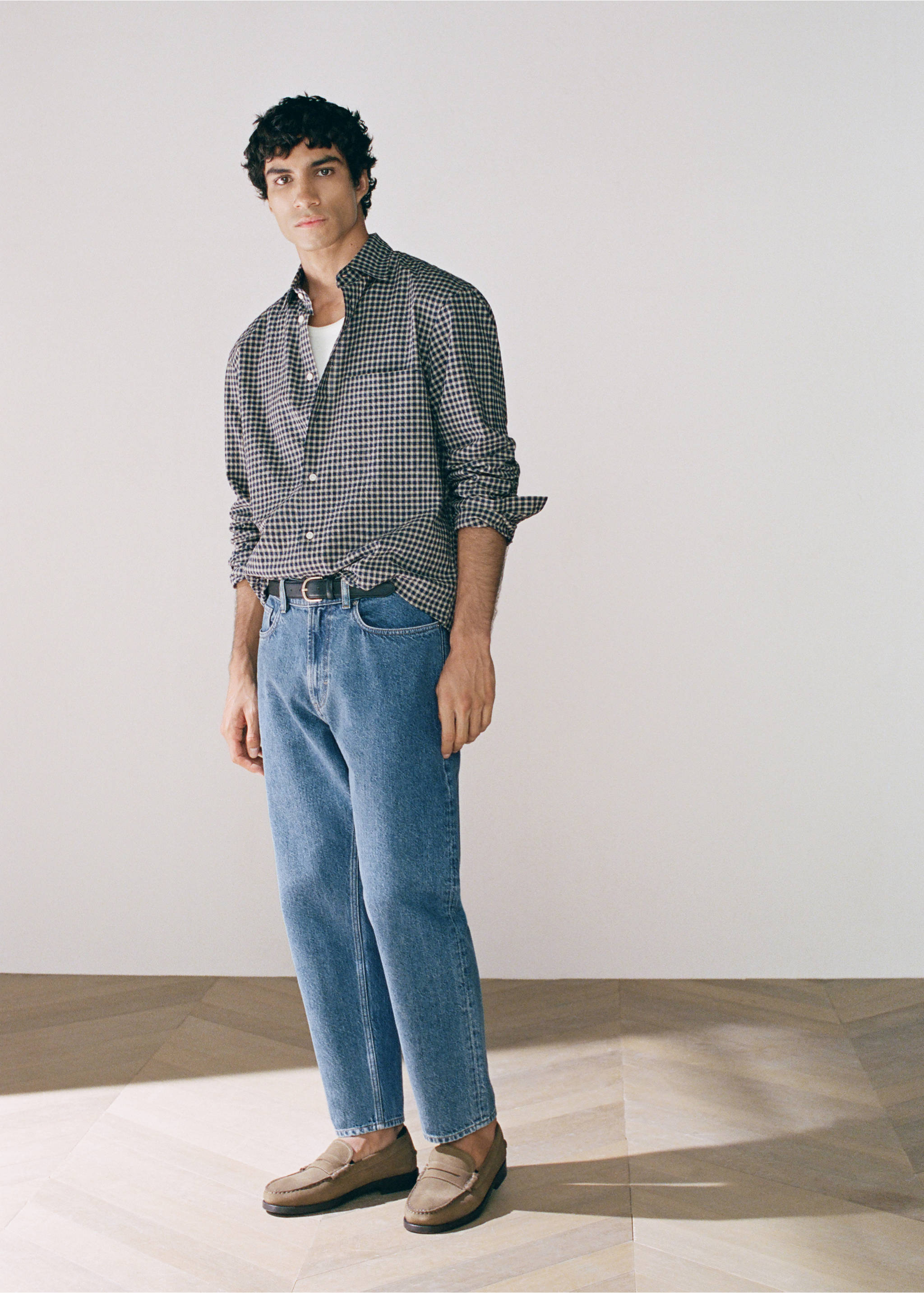 Jeans Sammy cropped carrot fit - Detalle del artículo 7, Azul oscuro. Ref: 37034403-00.