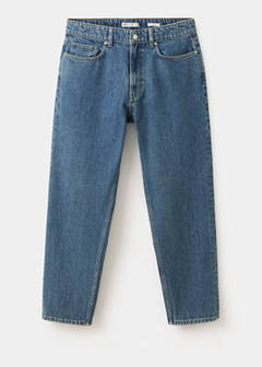 Sammy cropped carrot fit jeans — Dark Blue 8