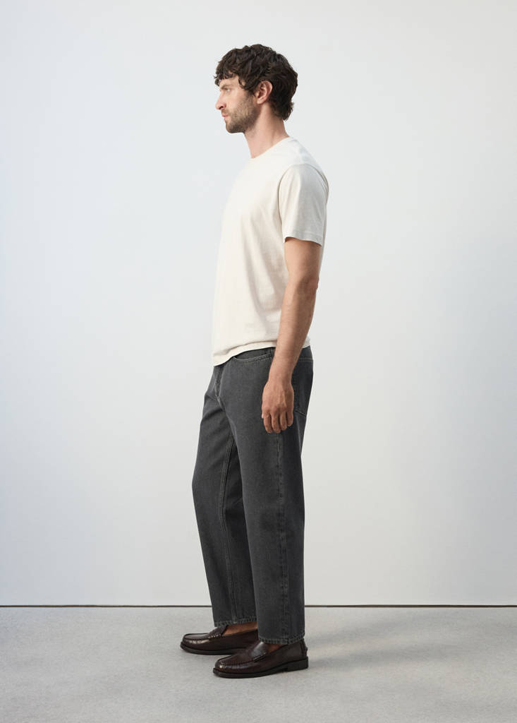 Sammy cropped carrot fit jeans — Open Grey