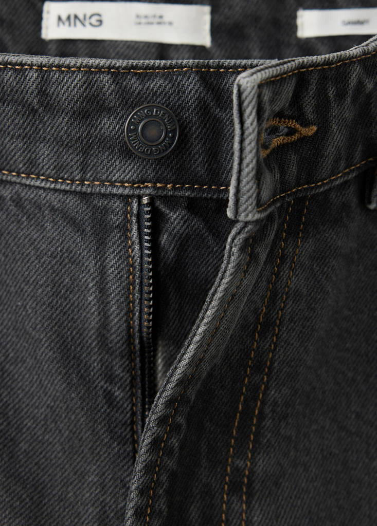 Sammy cropped carrot fit jeans — Open Grey