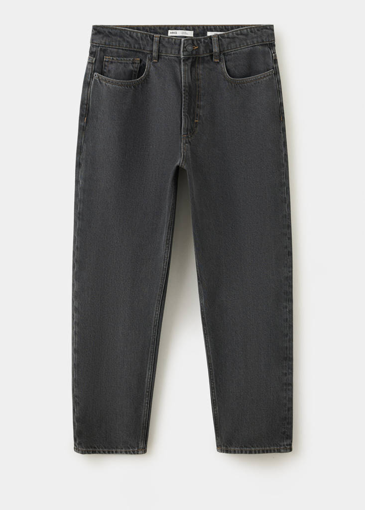 Sammy cropped carrot fit jeans — Open Grey