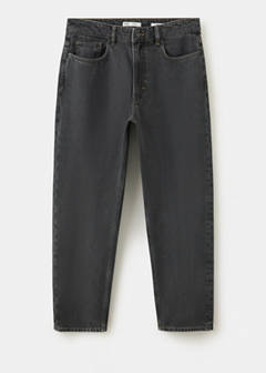Sammy cropped carrot fit jeans — Open Grey 6