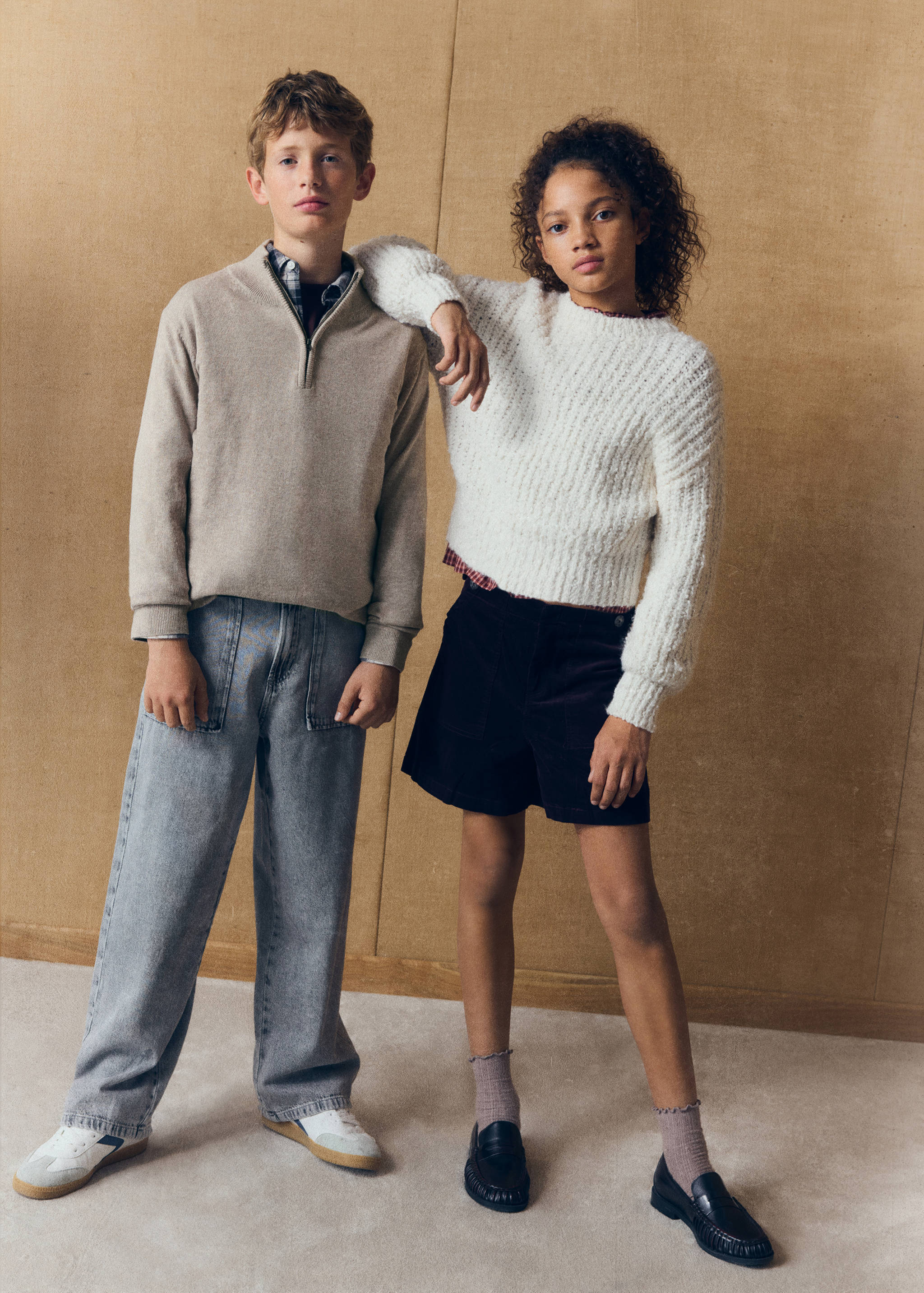 Knitted sweater with perkins neck - Details of the article 5