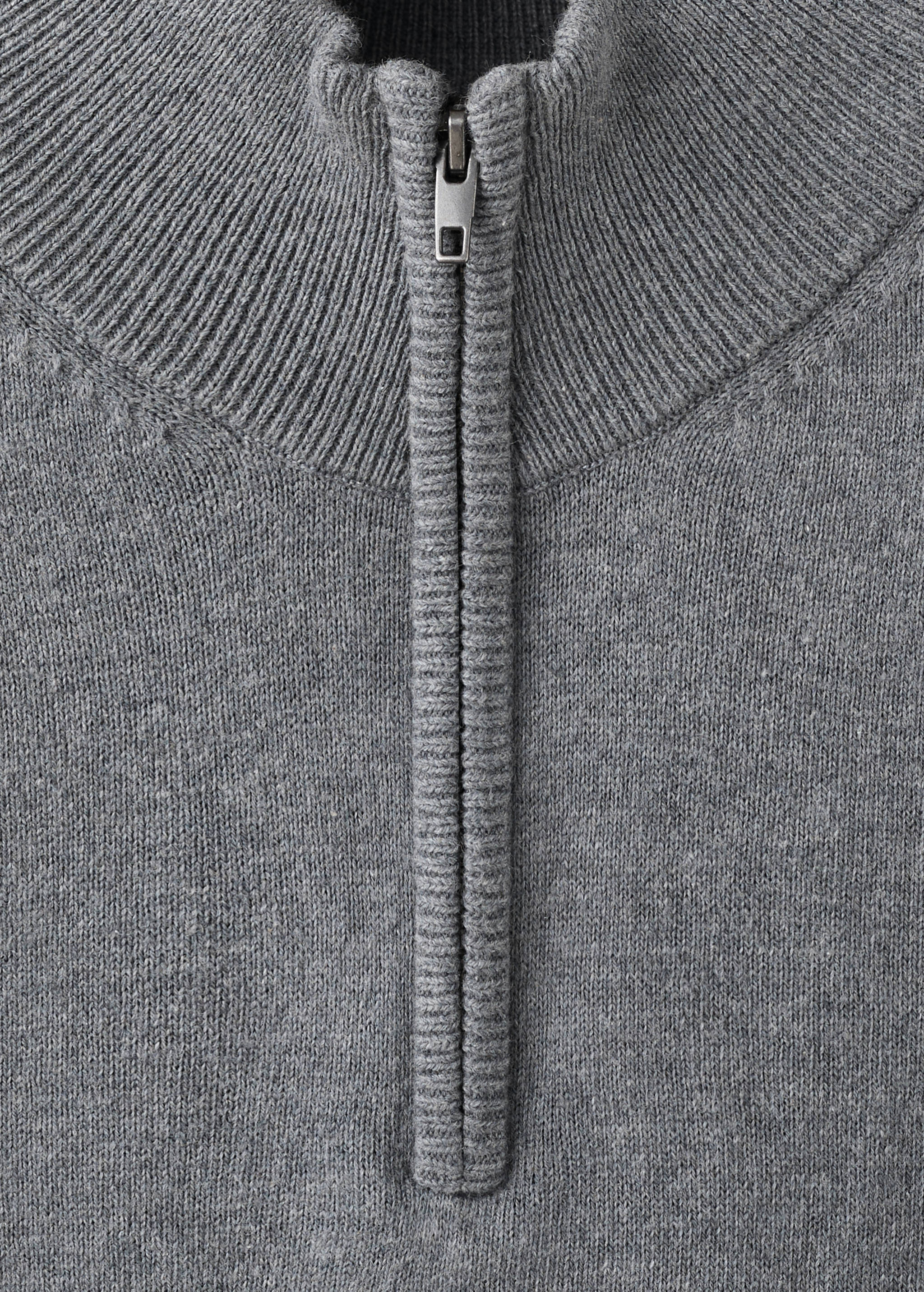 Knitted sweater with perkins neck - Details of the article 8