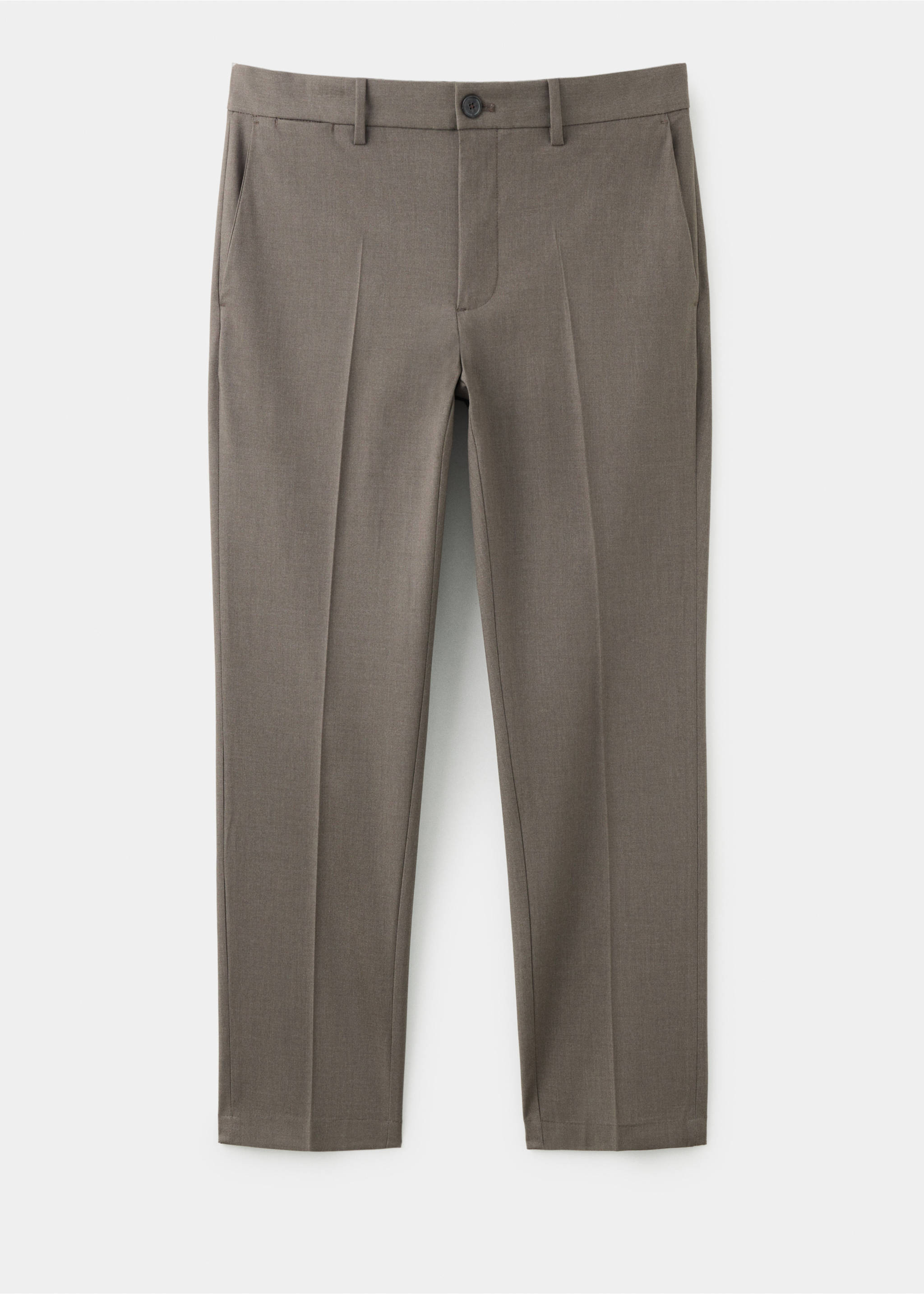 Pantalón Bologna cropped slim fit - Artículo sin modelo, Marrón medio. Ref: 37034407-00.