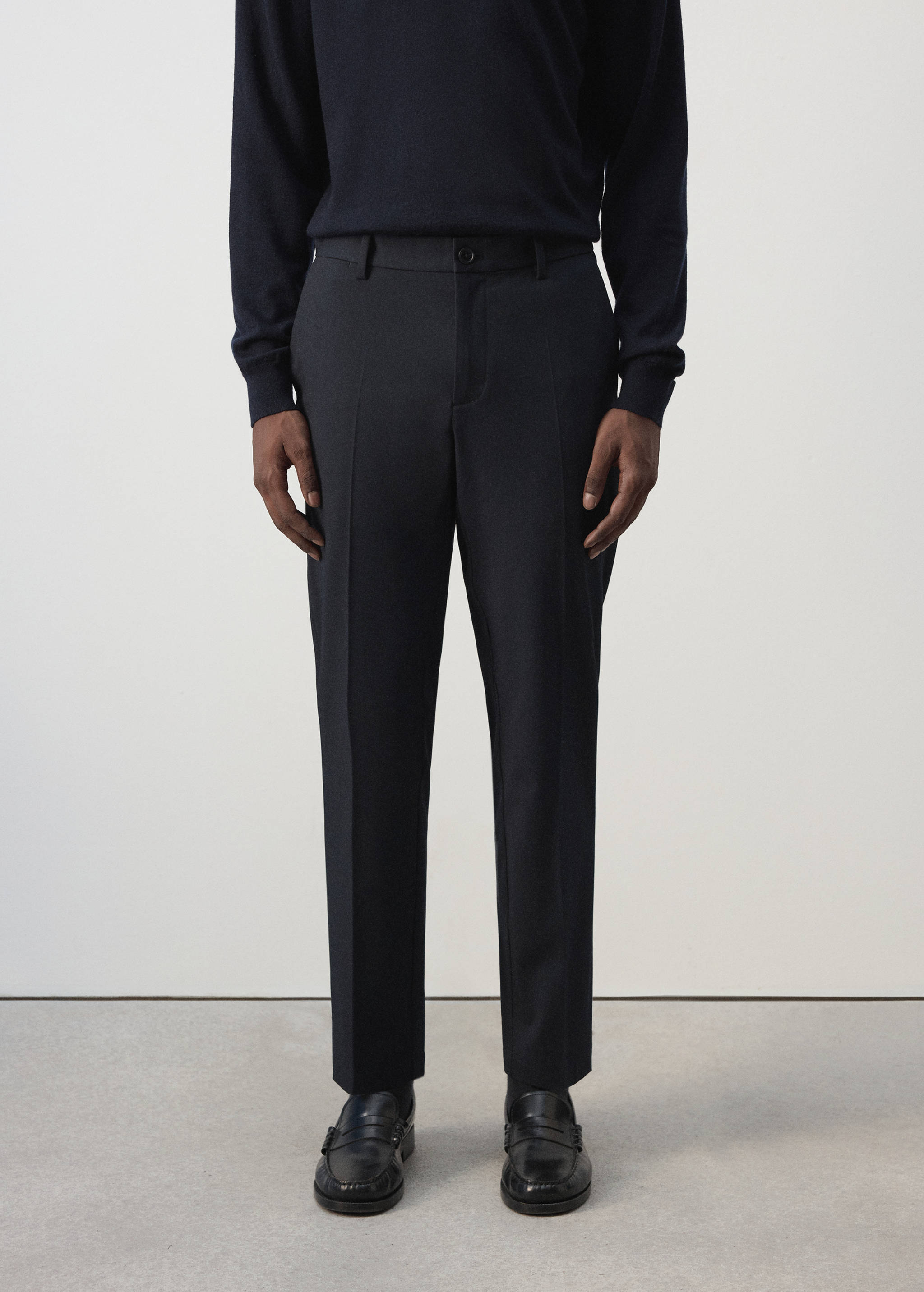 Bologna cropped slim-fit trousers - Medium plane