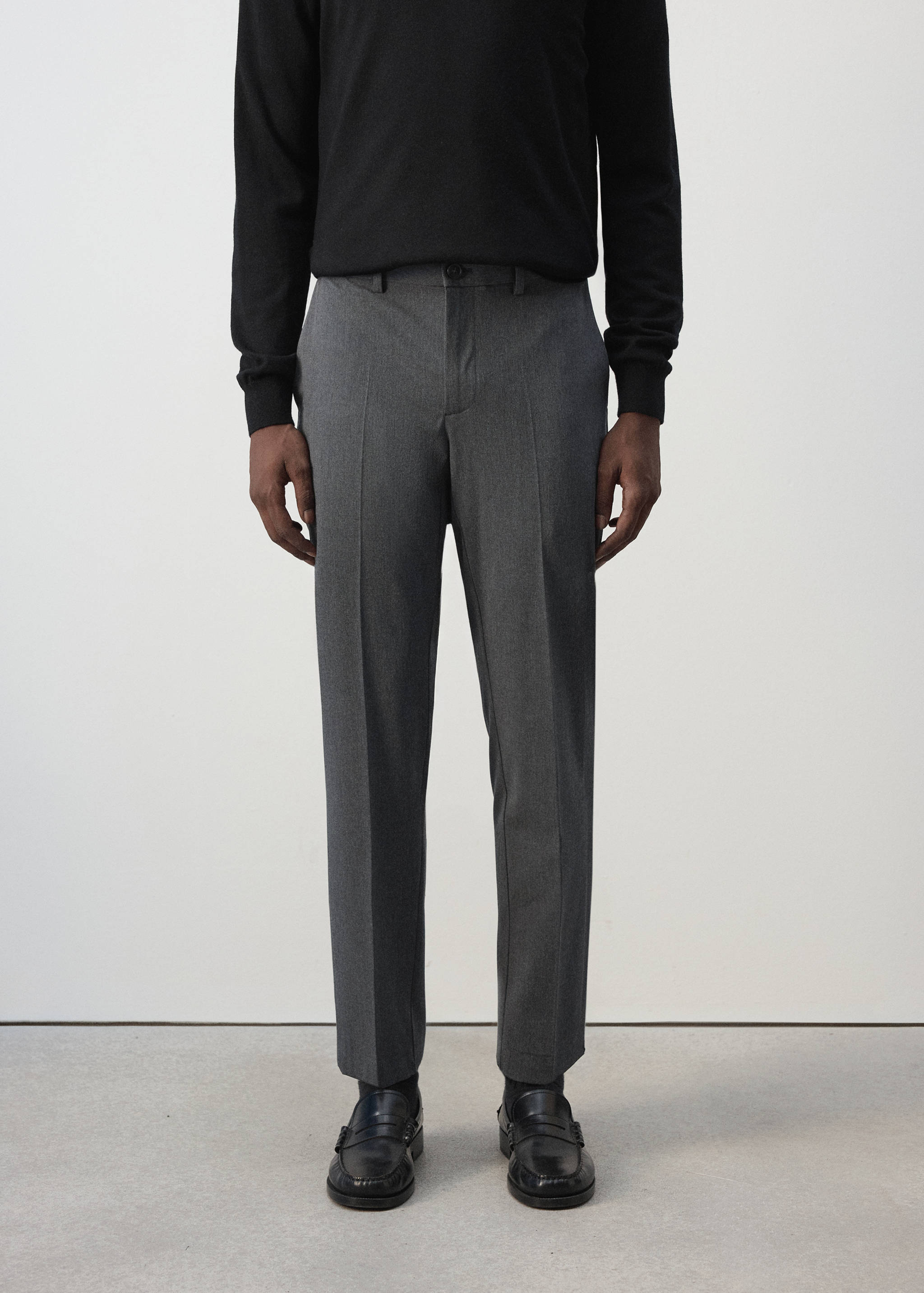 Bologna cropped slim-fit trousers - Medium plane