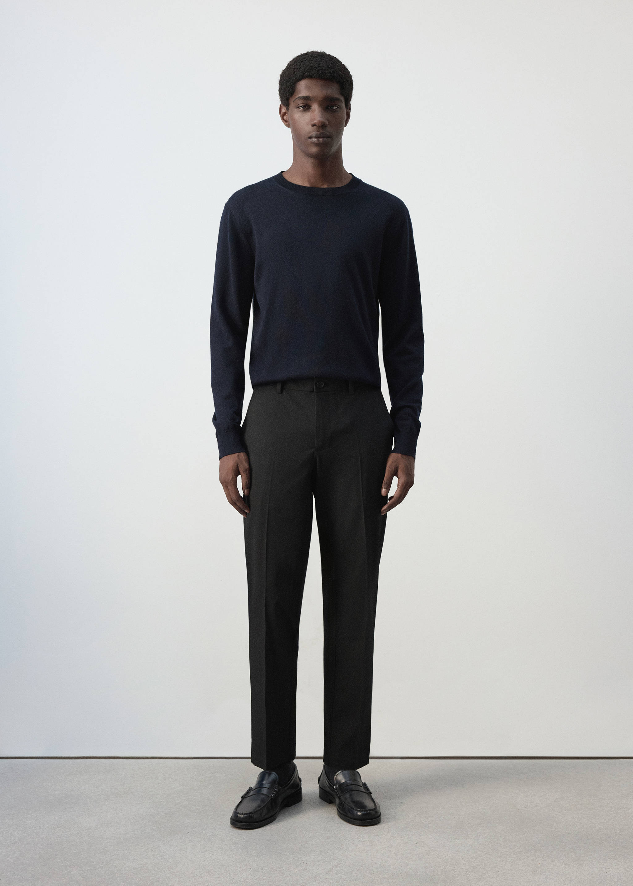 Bologna cropped slim-fit trousers - General plane