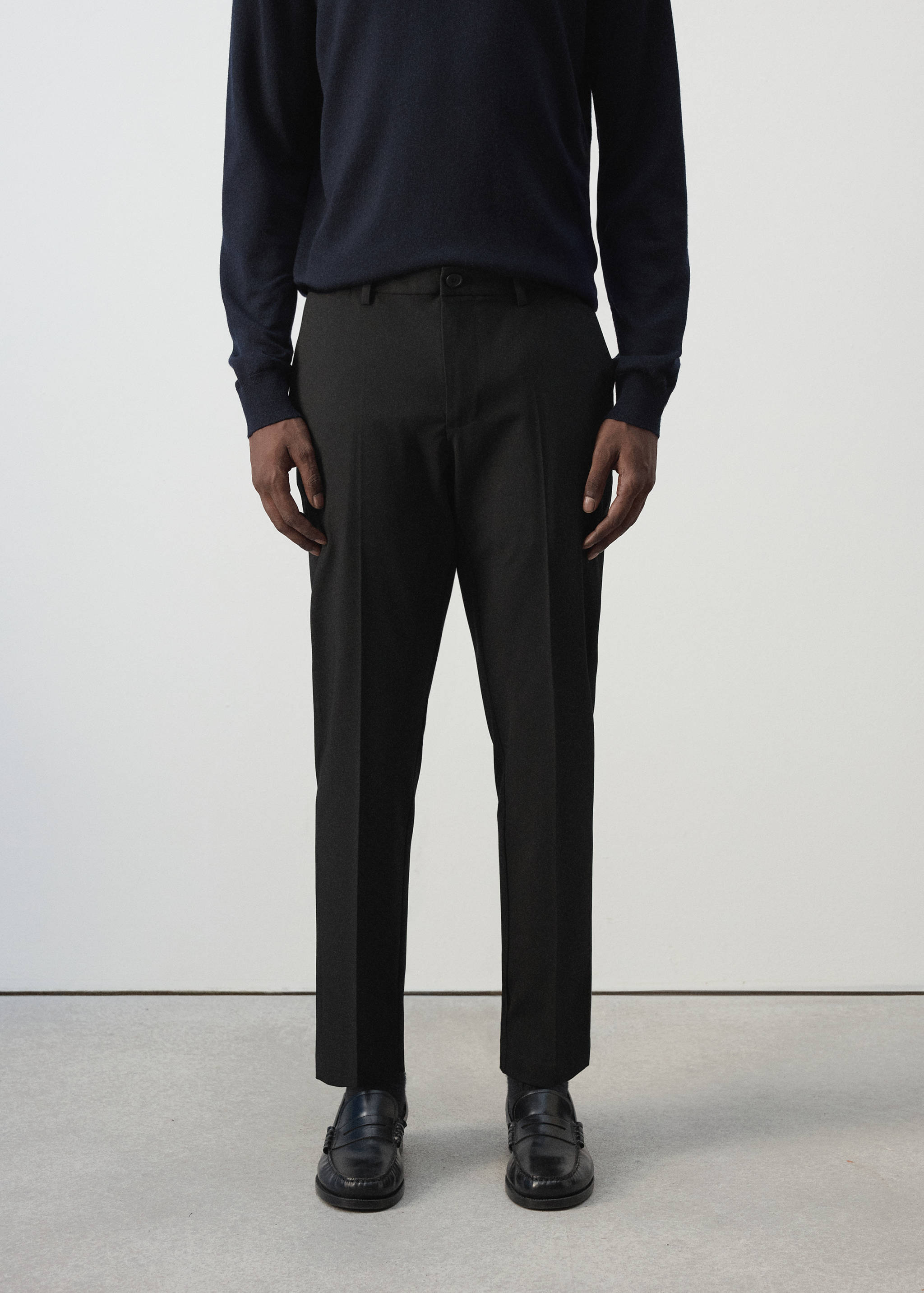 Bologna cropped slim-fit trousers - Medium plane