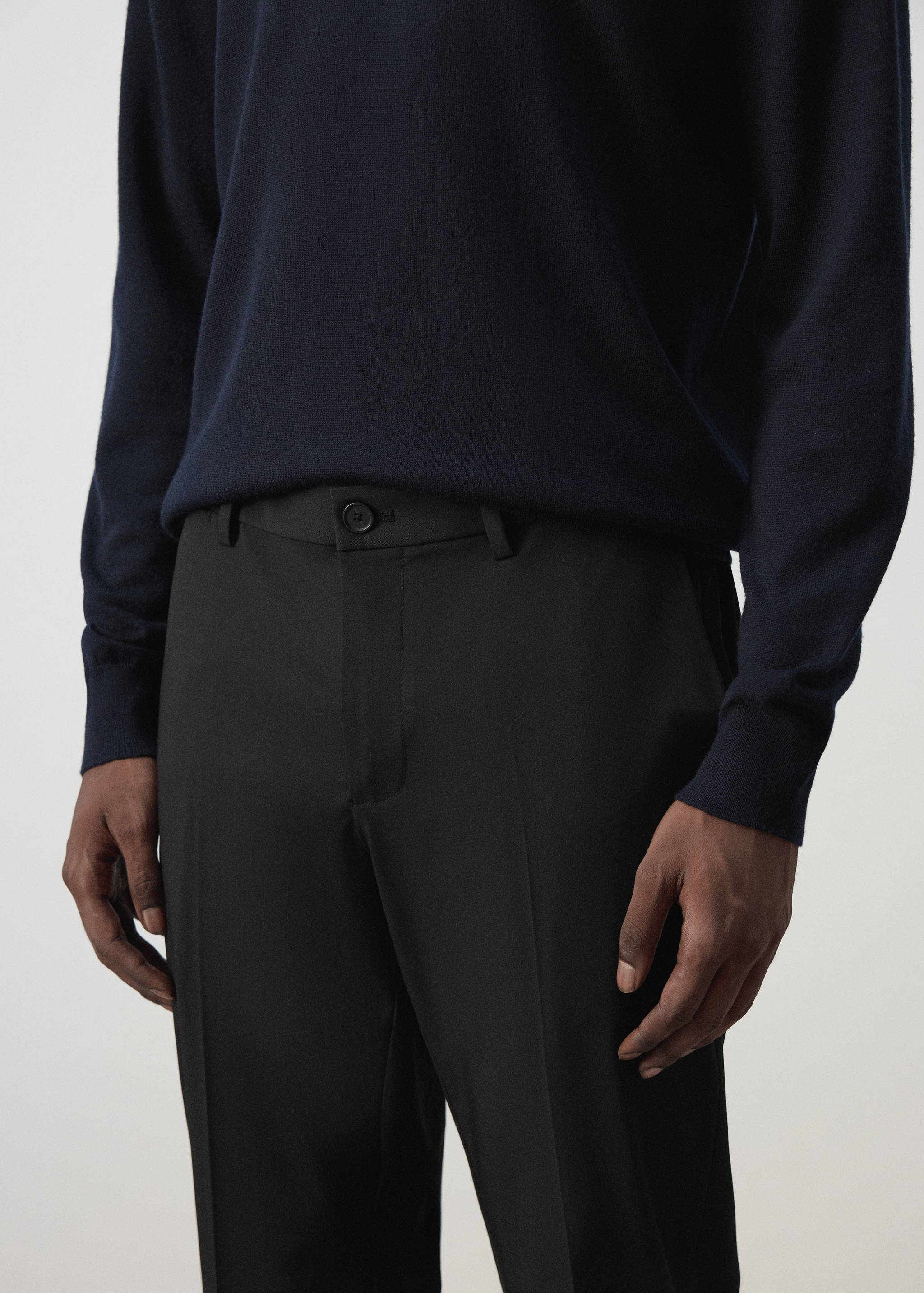 Bologna cropped slim-fit trousers - Details of the article 1