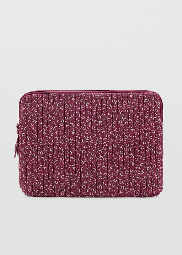 Printed laptop case — Pink