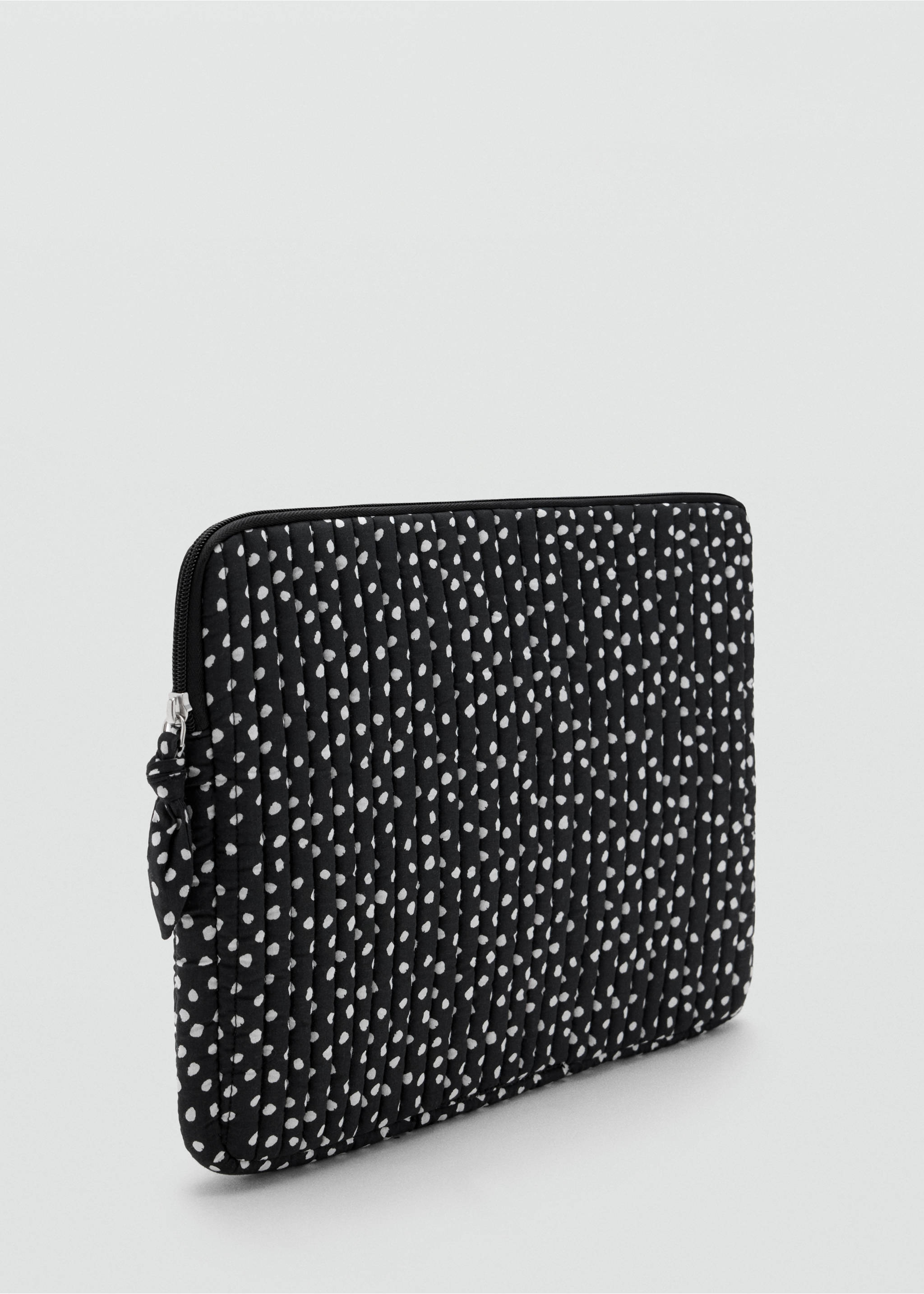 Laptop sleeve with spot print - Medium plane, Black. Ref: 37034410-00.