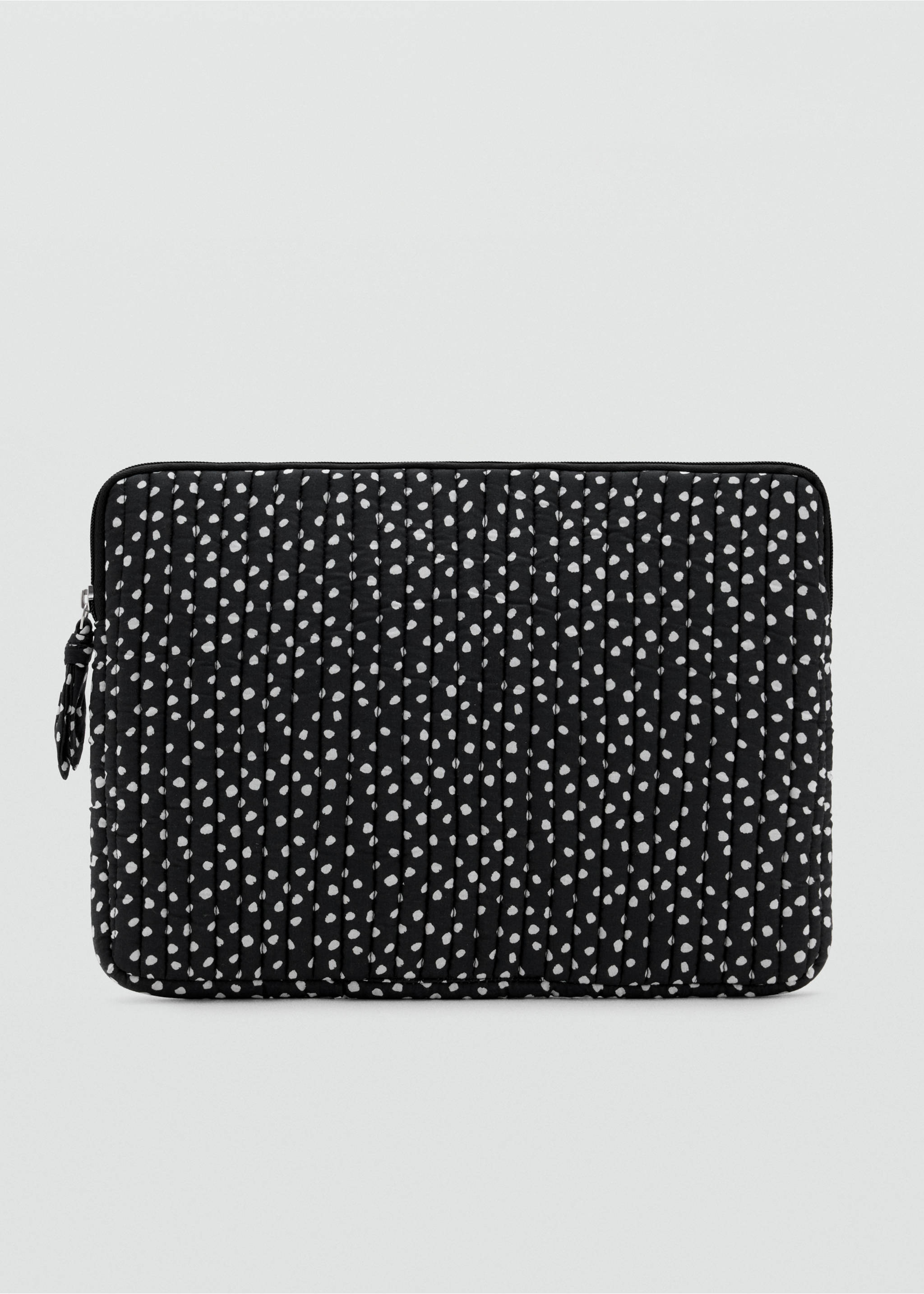 Laptop sleeve with spot print - Article without model, Black. Ref: 37034410-00.