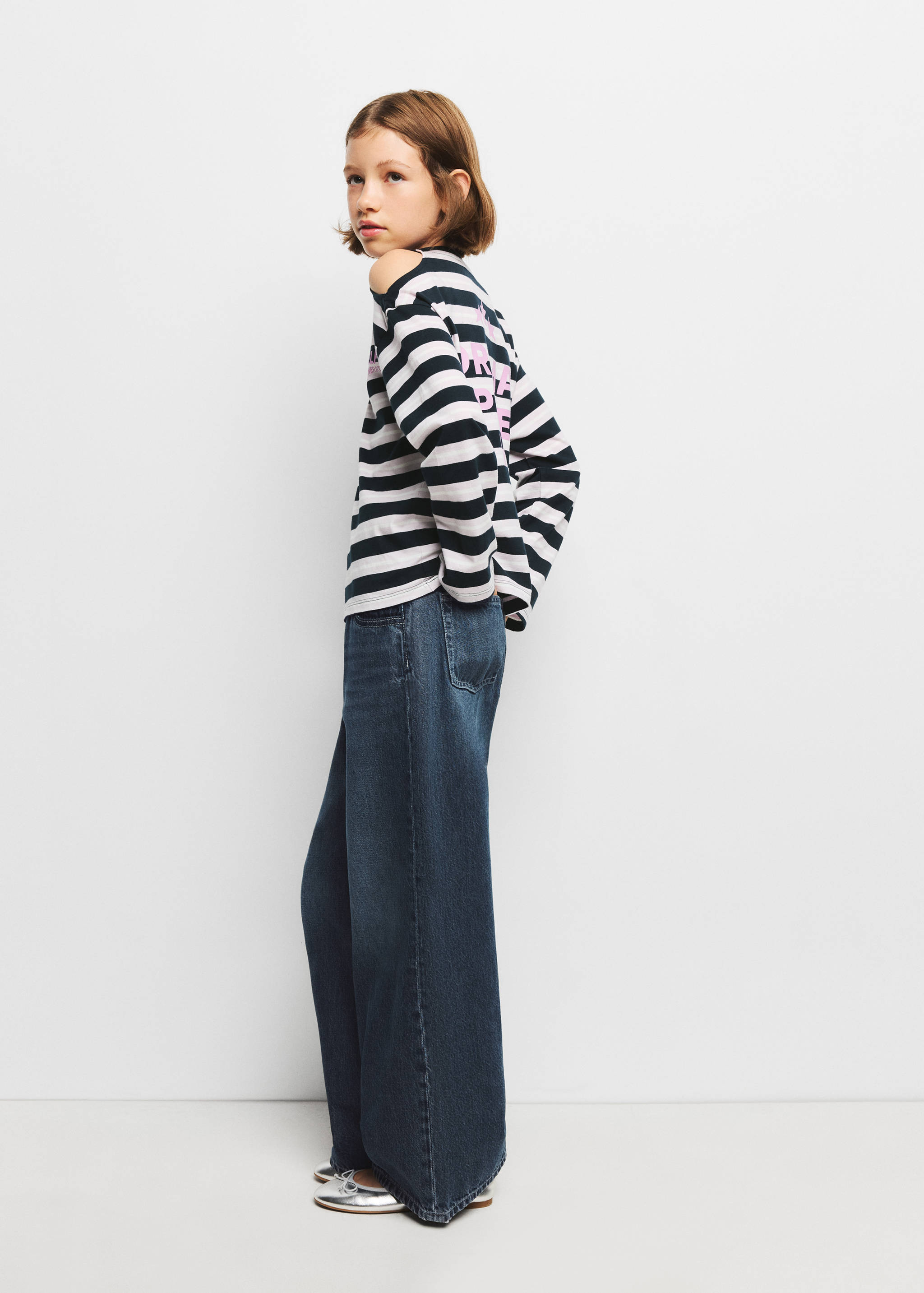 Jeans baggy efecto degradado - Plano medio