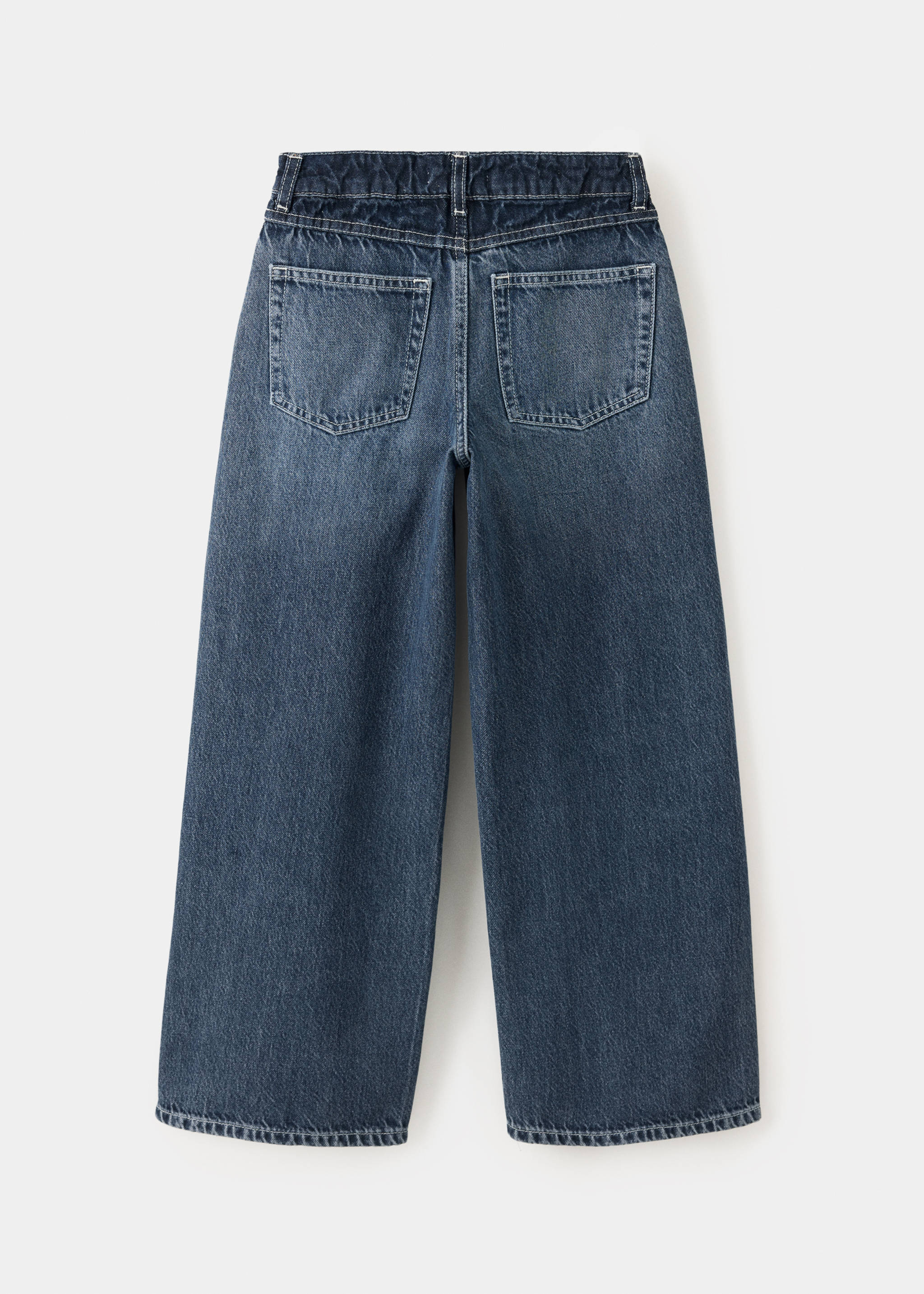 Degraded effect baggy jeans - Reverse of the article