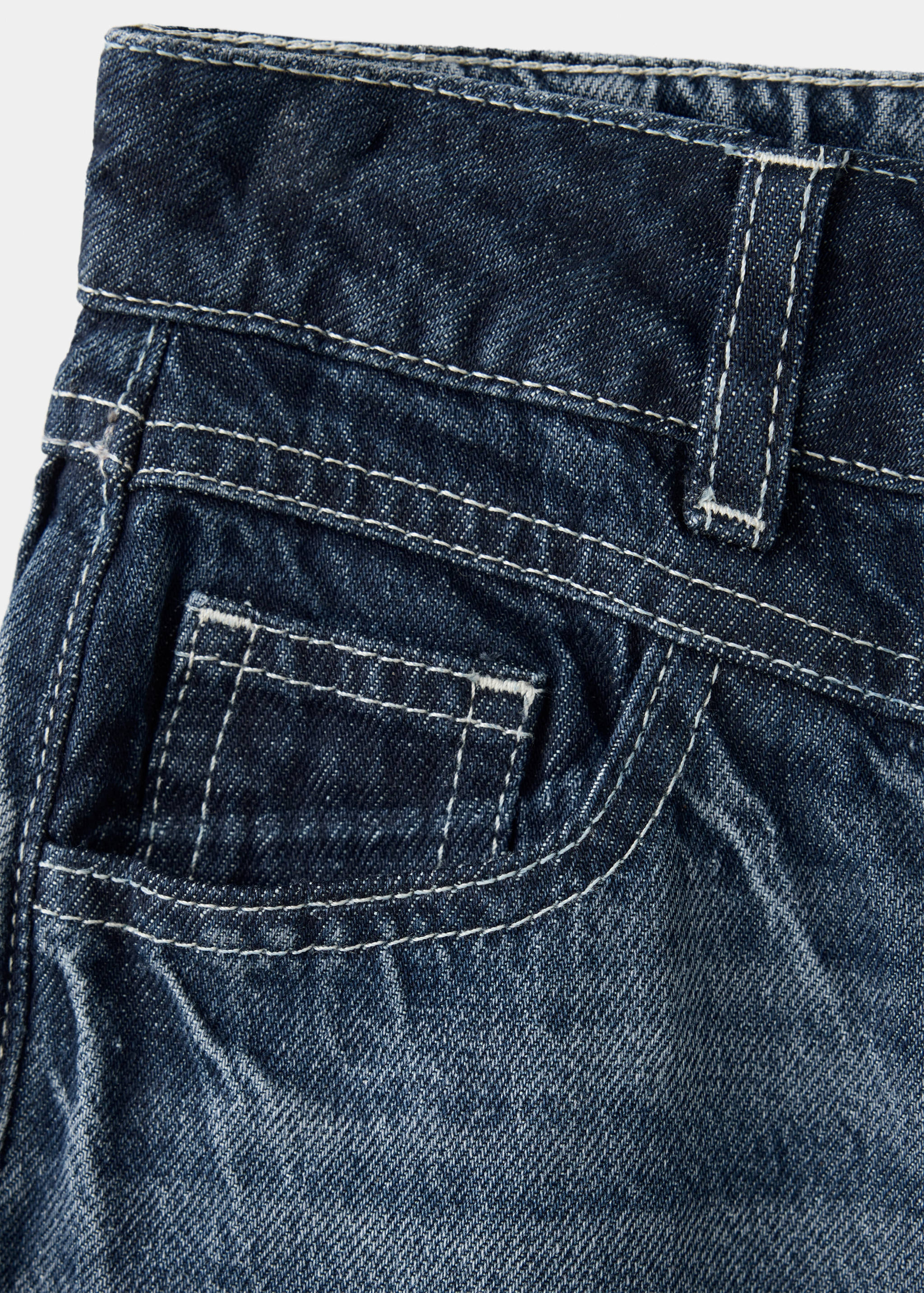 Degraded effect baggy jeans - Details of the article 0