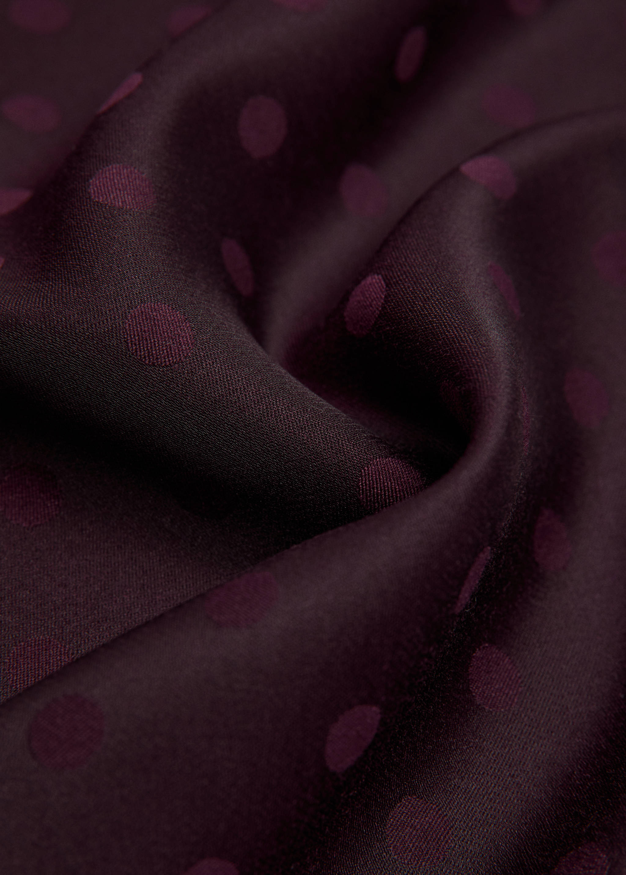 Polka dot square scarf - Medium plane