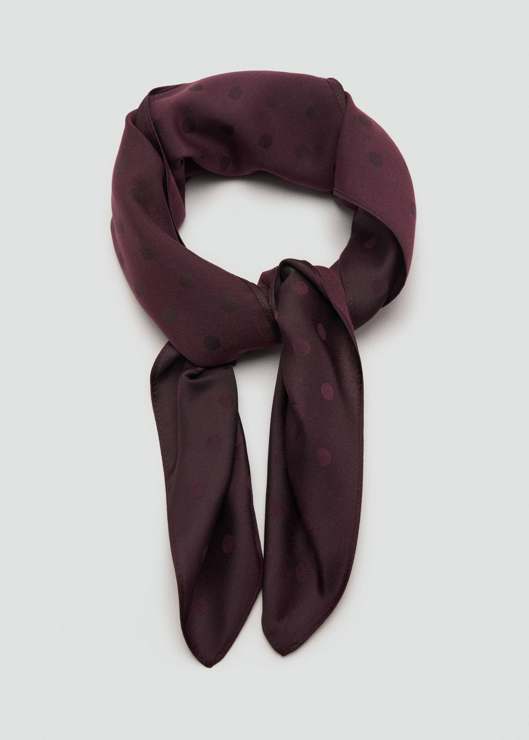 Polka dot square scarf - Details of the article 1