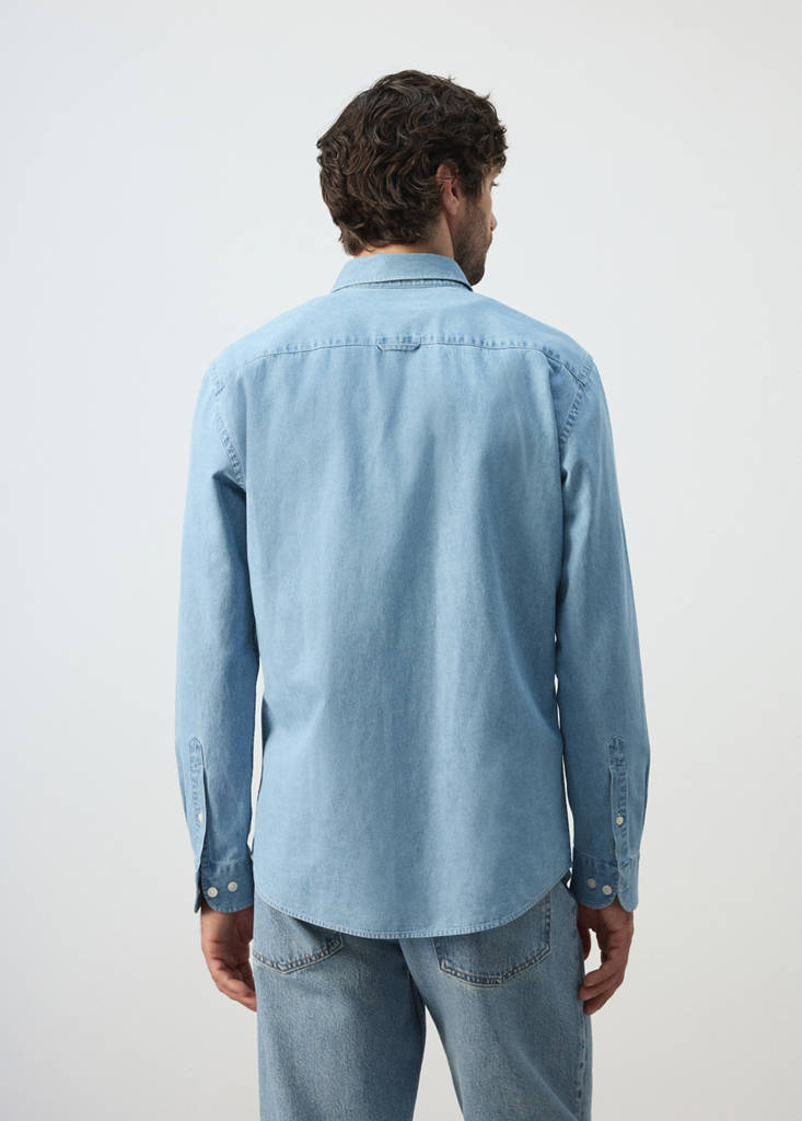 Regular fit denim shirt — Light Blue