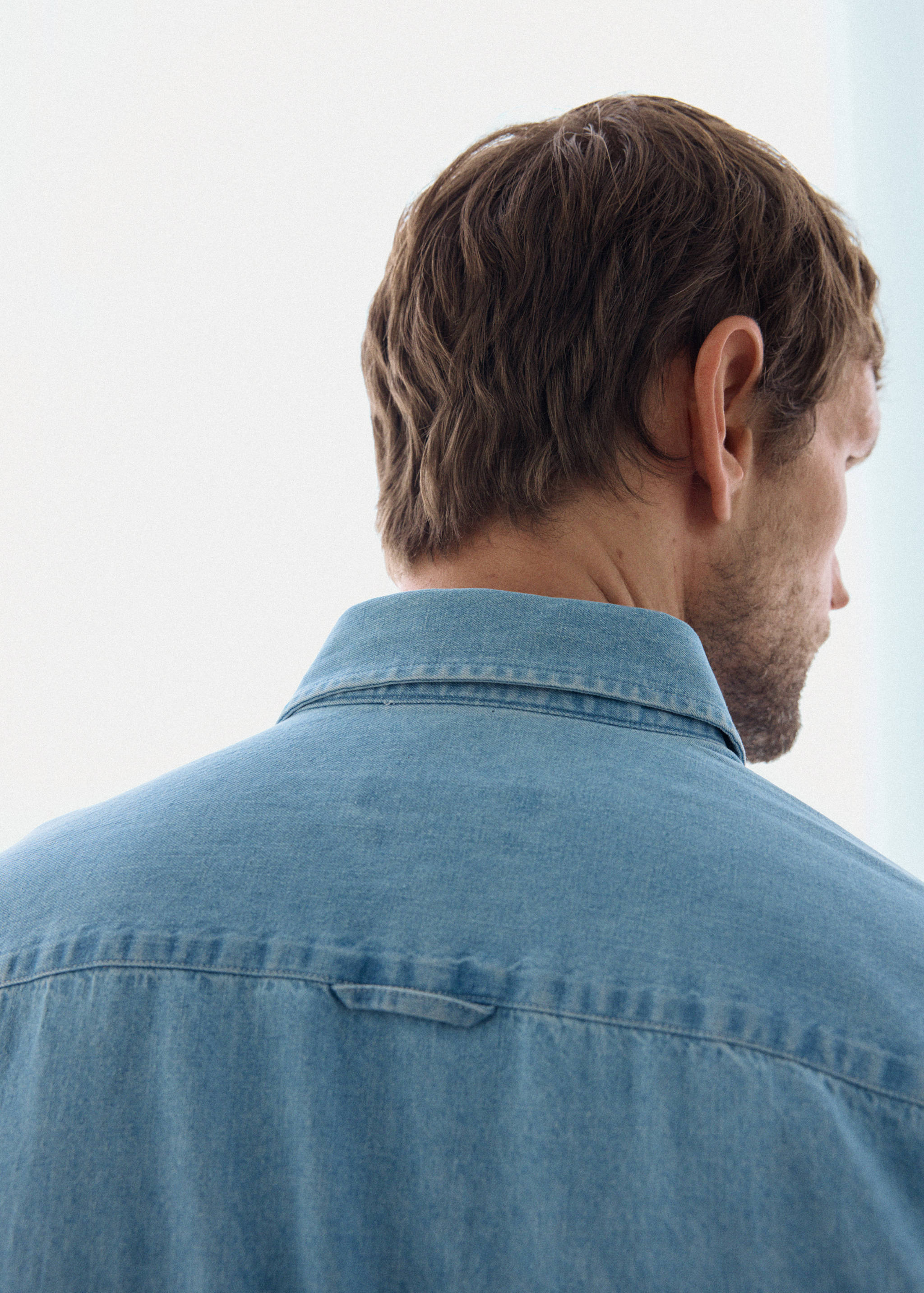 Regular fit denim shirt - Details of the article 1