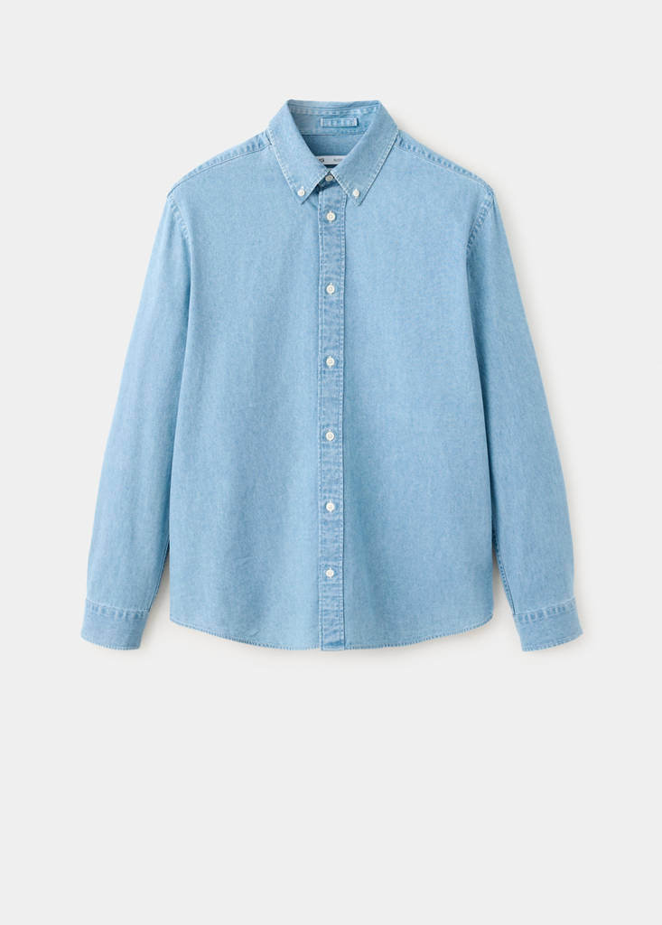 Regular fit denim shirt — Light Blue