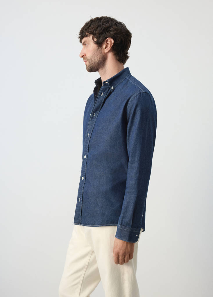 Regular fit denim shirt — Medium Blue