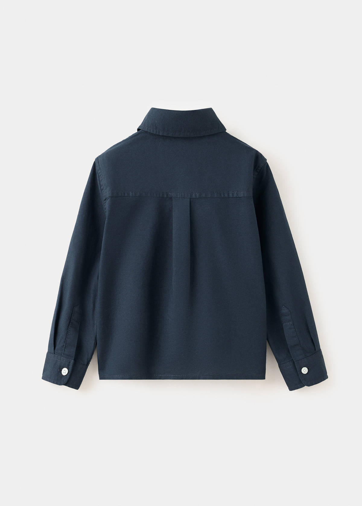 Cotton denim shirt — Navy