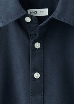 Cotton denim shirt — Navy 3