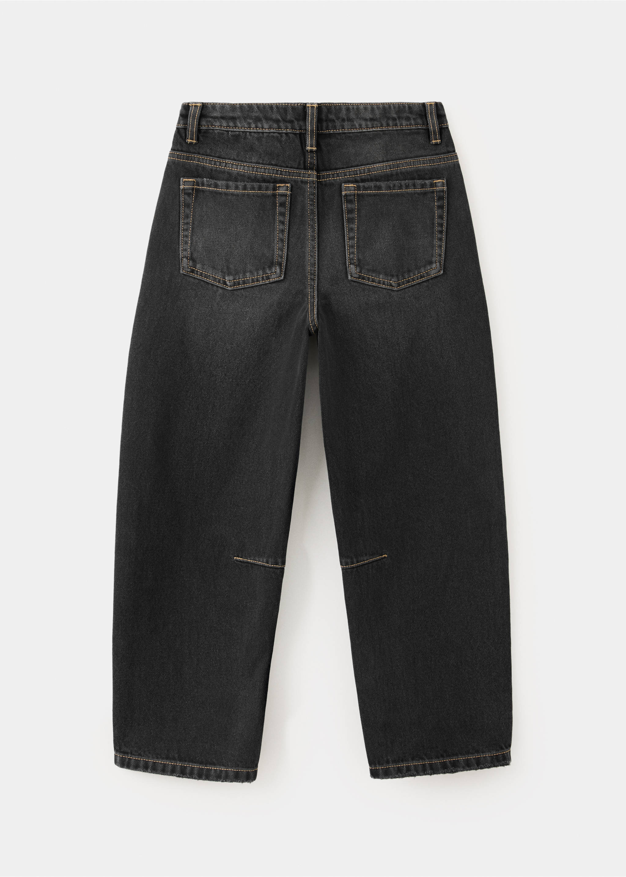 Jean ballon - Verso de l’article, Black denim. Ref: 37034421-00.