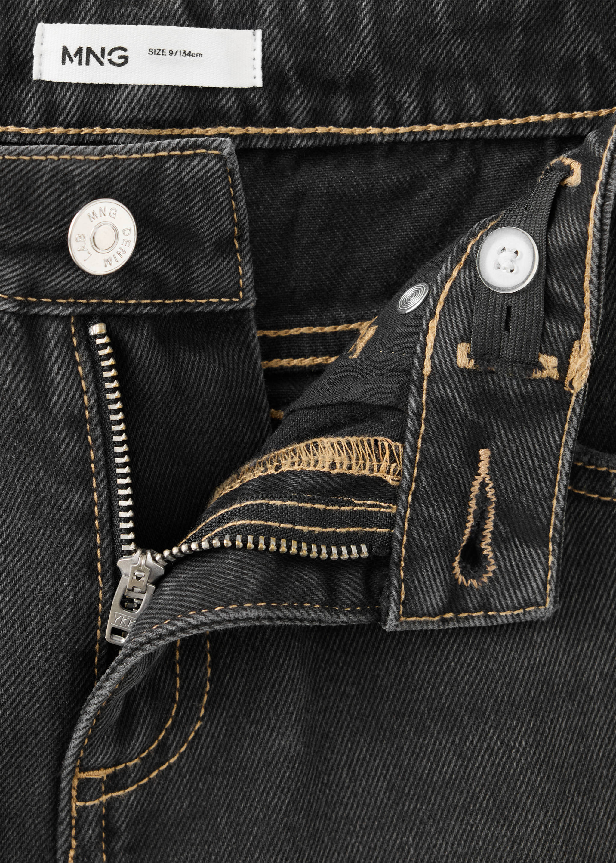 Jean ballon - Détail de l'article 8, Black denim. Ref: 37034421-00.