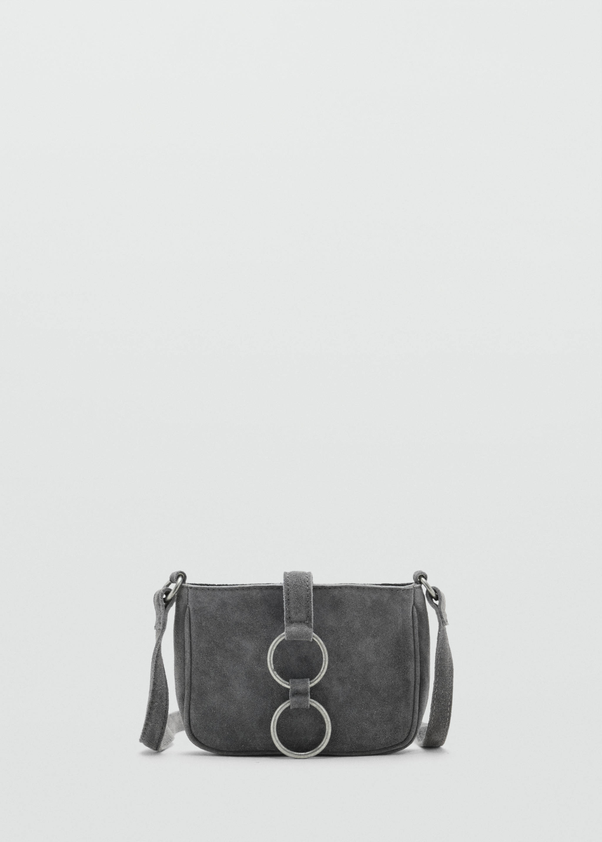 Leather crossbody bag with hoops - Article without model