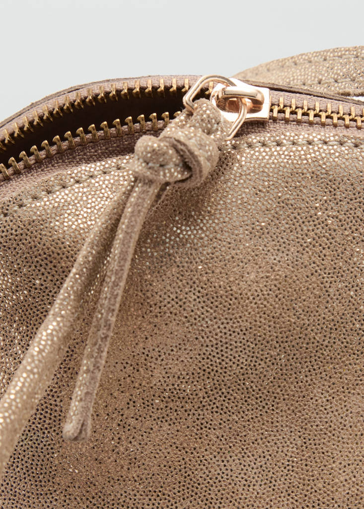 Mouse leather handbag — Sand