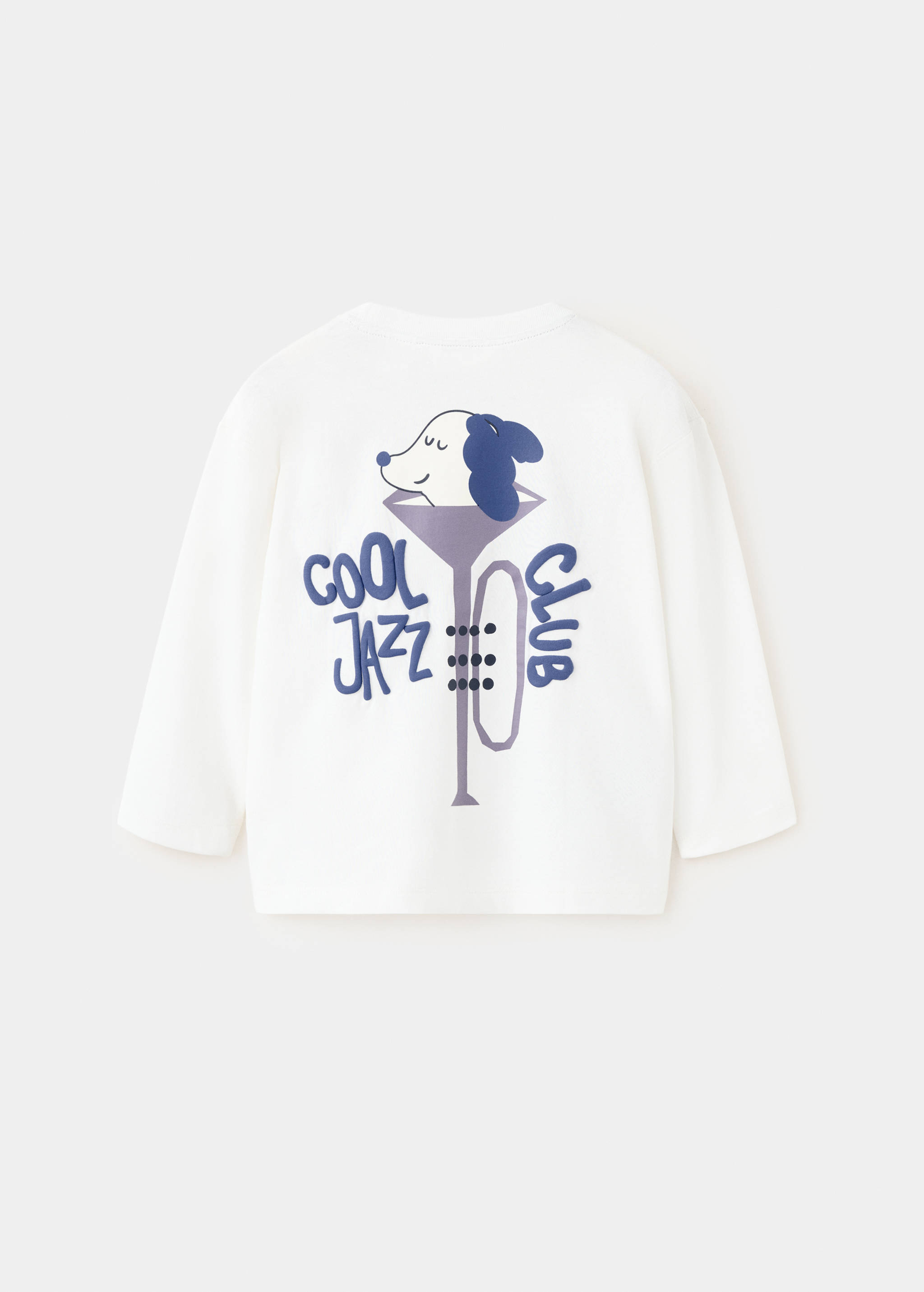 Printed cotton-blend t-shirt - Reverse of the article