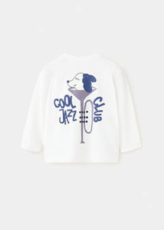 Printed cotton-blend t-shirt — White 5