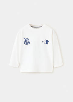 Printed cotton-blend t-shirt — White 2