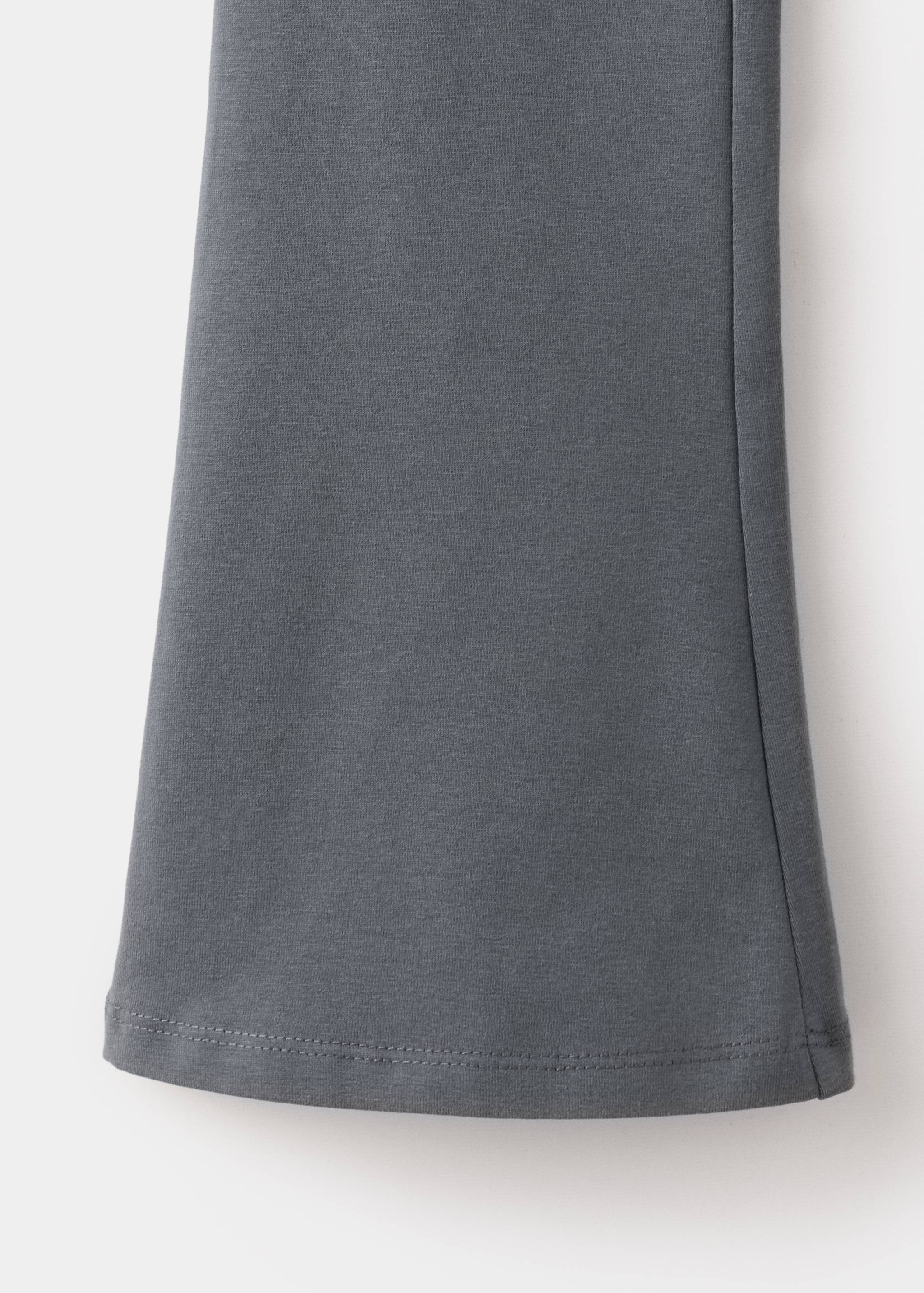 Cotton roll-over waistband leggings - Details of the article 0