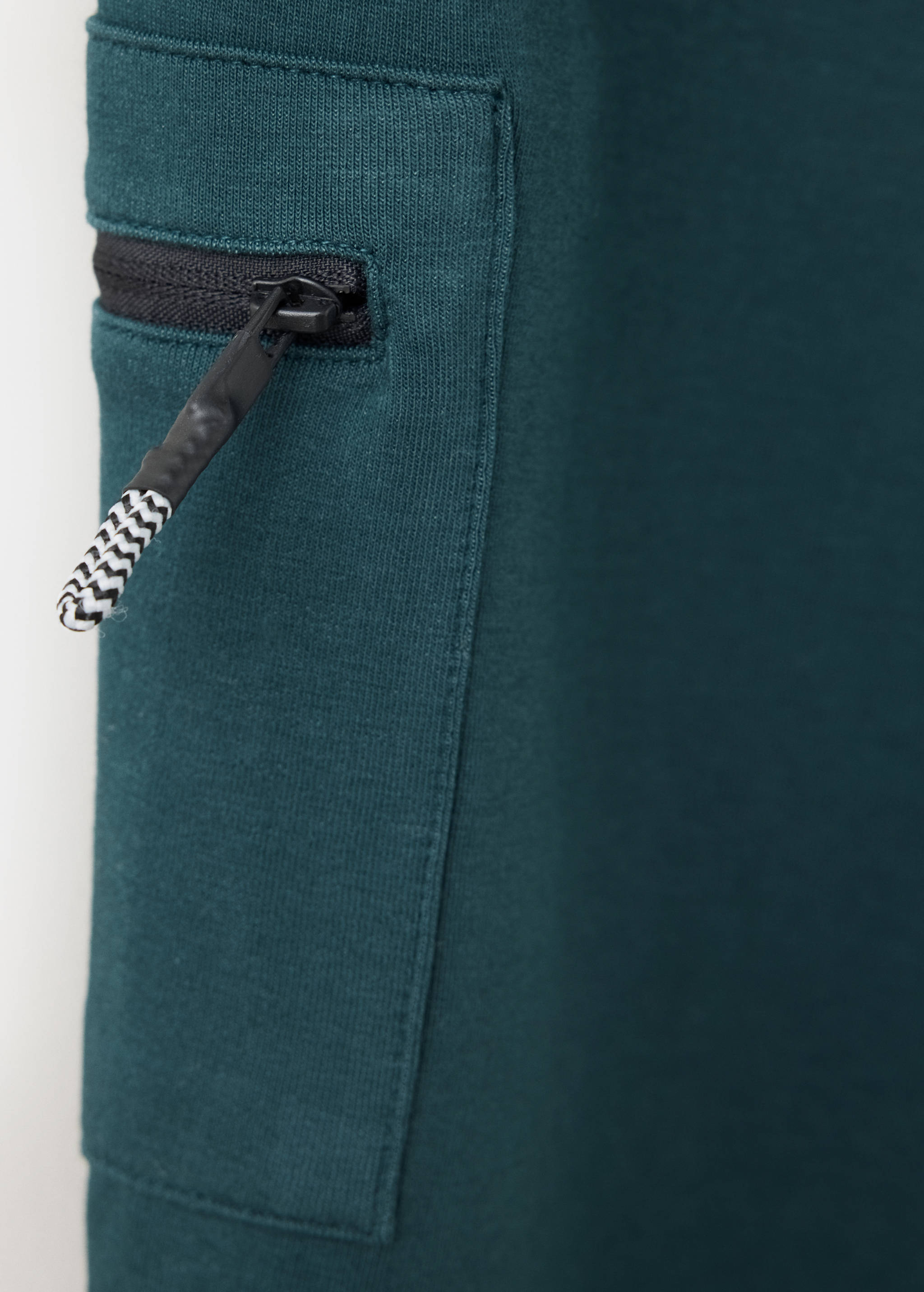 Cotton jogger-style trousers - Details of the article 0