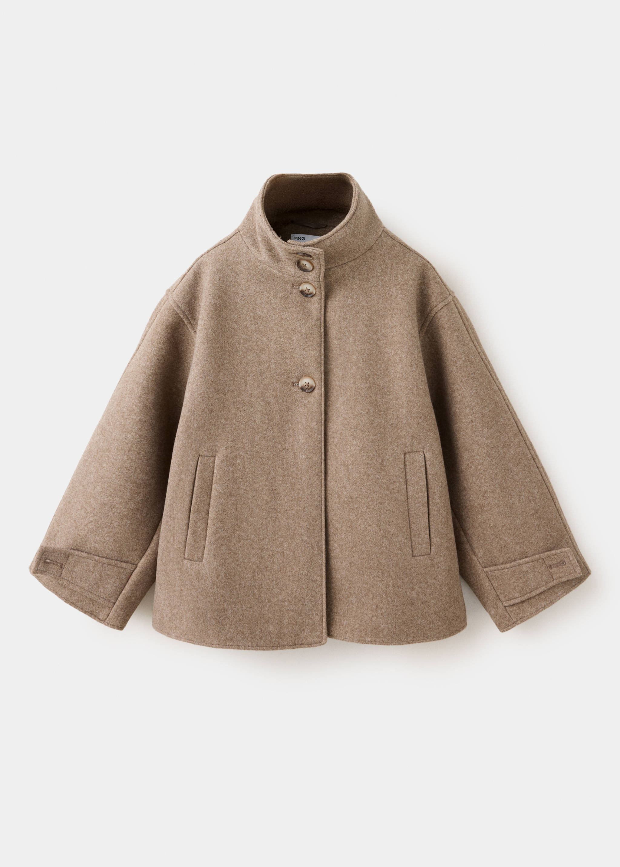 Felt coat with funnel neck - Article without model