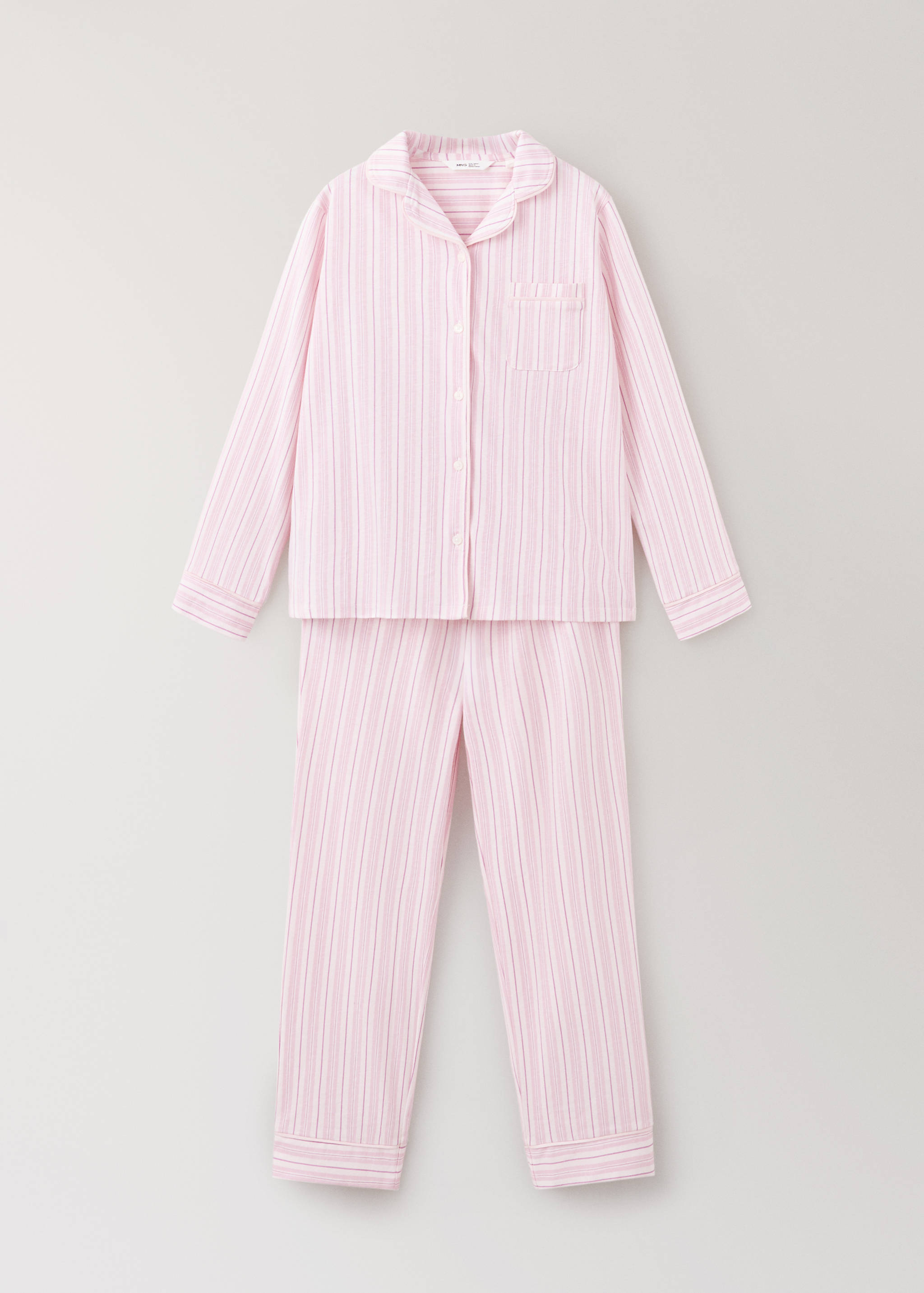 Pyjama complet coton rayures - Article sans modèle