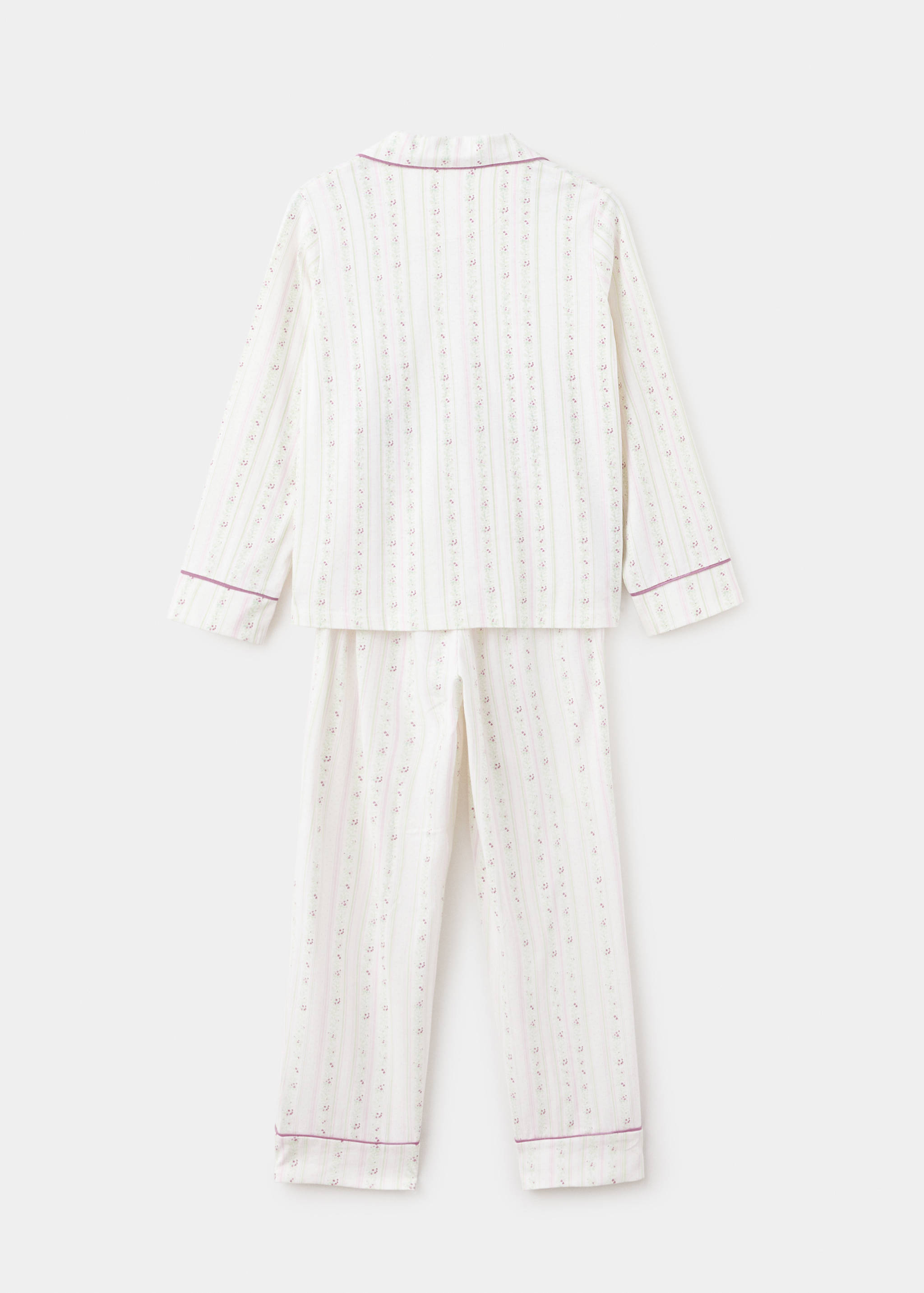 Floral-print pyjama set - Reverse of the article