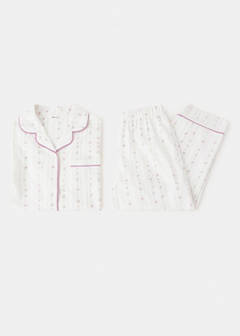 Floral-print pyjama set — Off White 4
