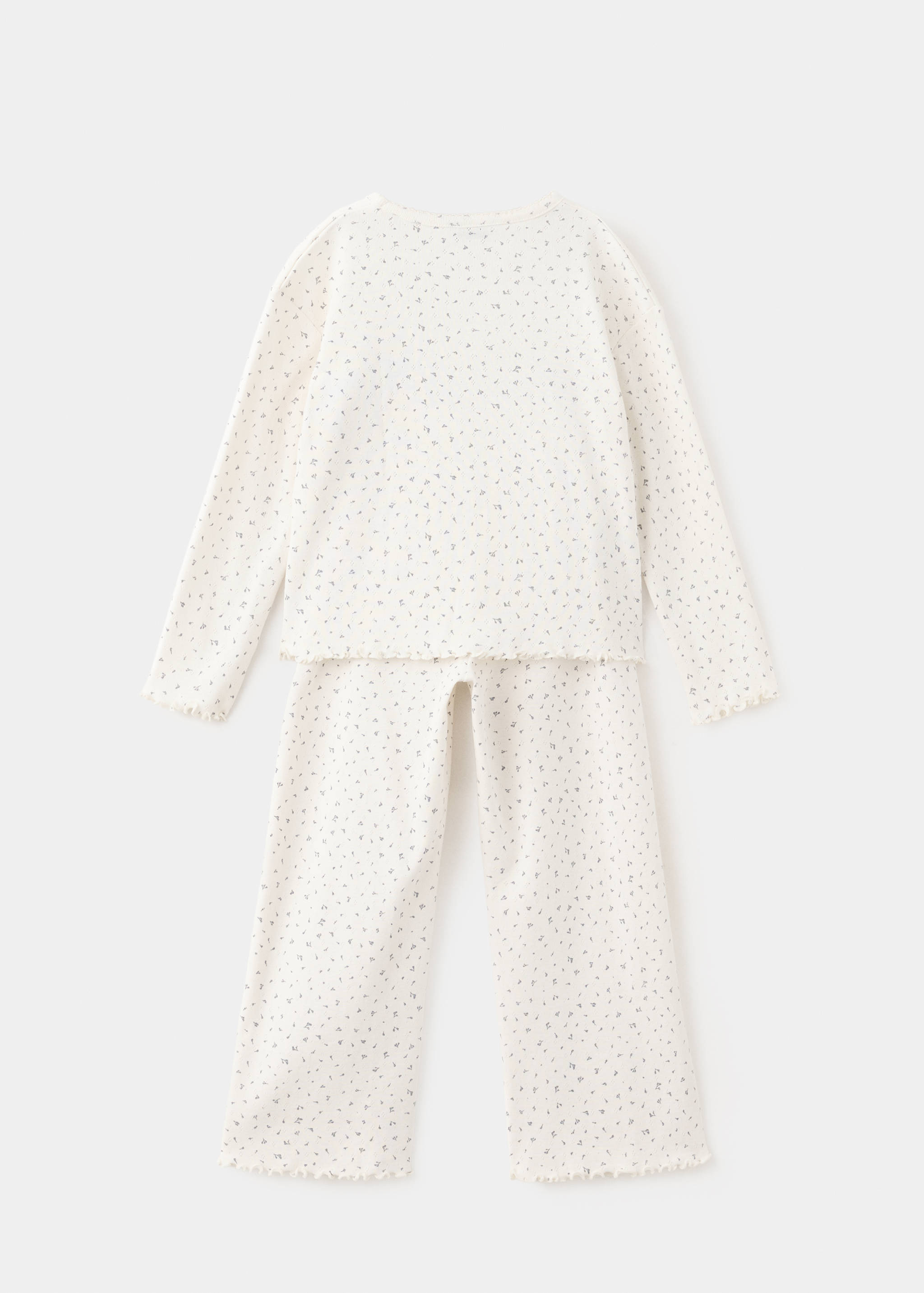 100% cotton floral full pyjamas set - Reverse of the article