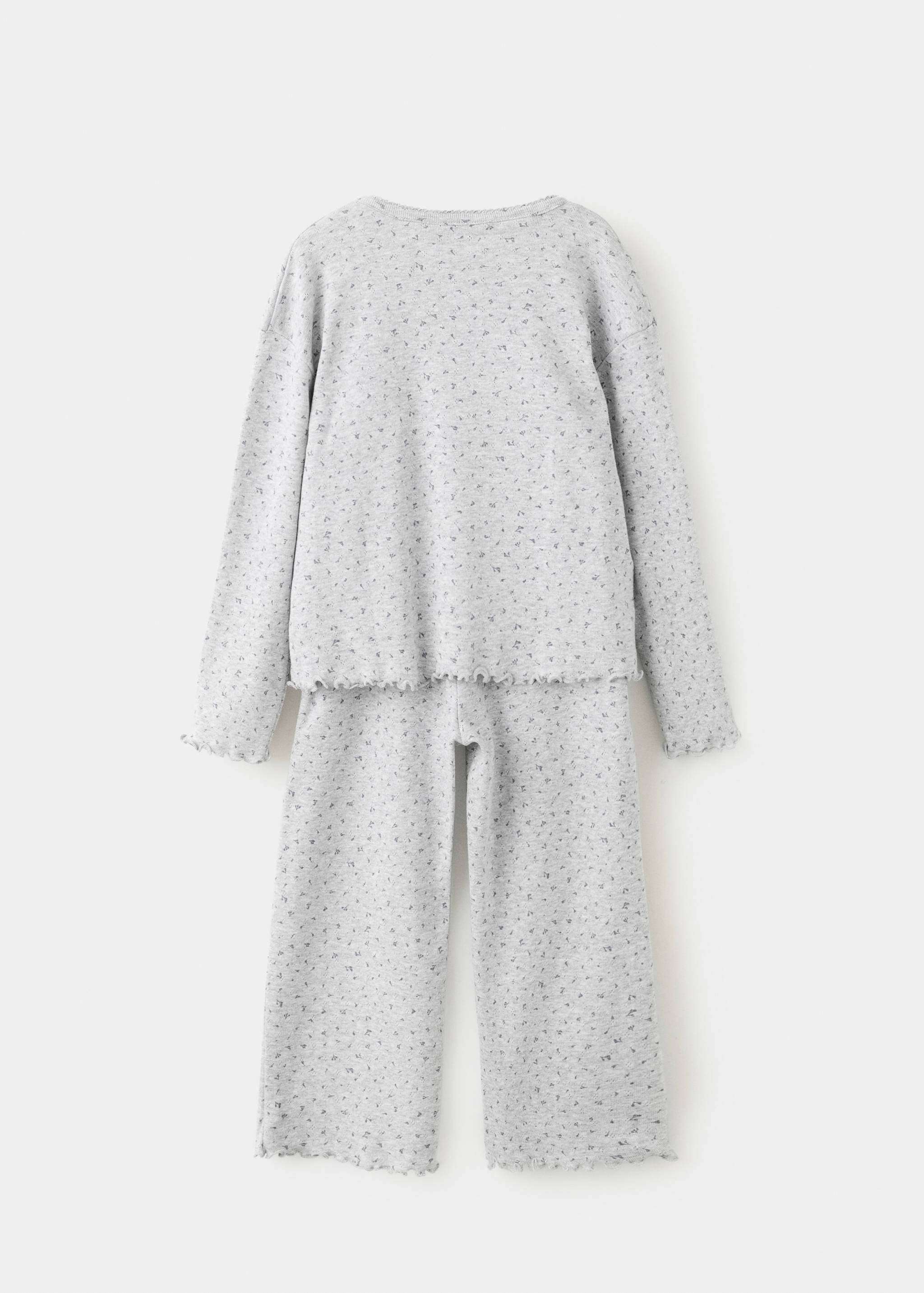 100% cotton floral full pyjamas set - Reverse of the article