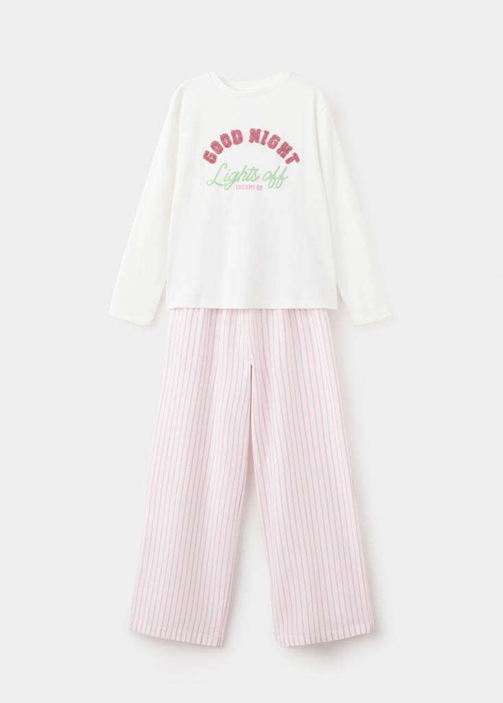 Mango Kids' Pyjama Ligths In Blanc Cassé