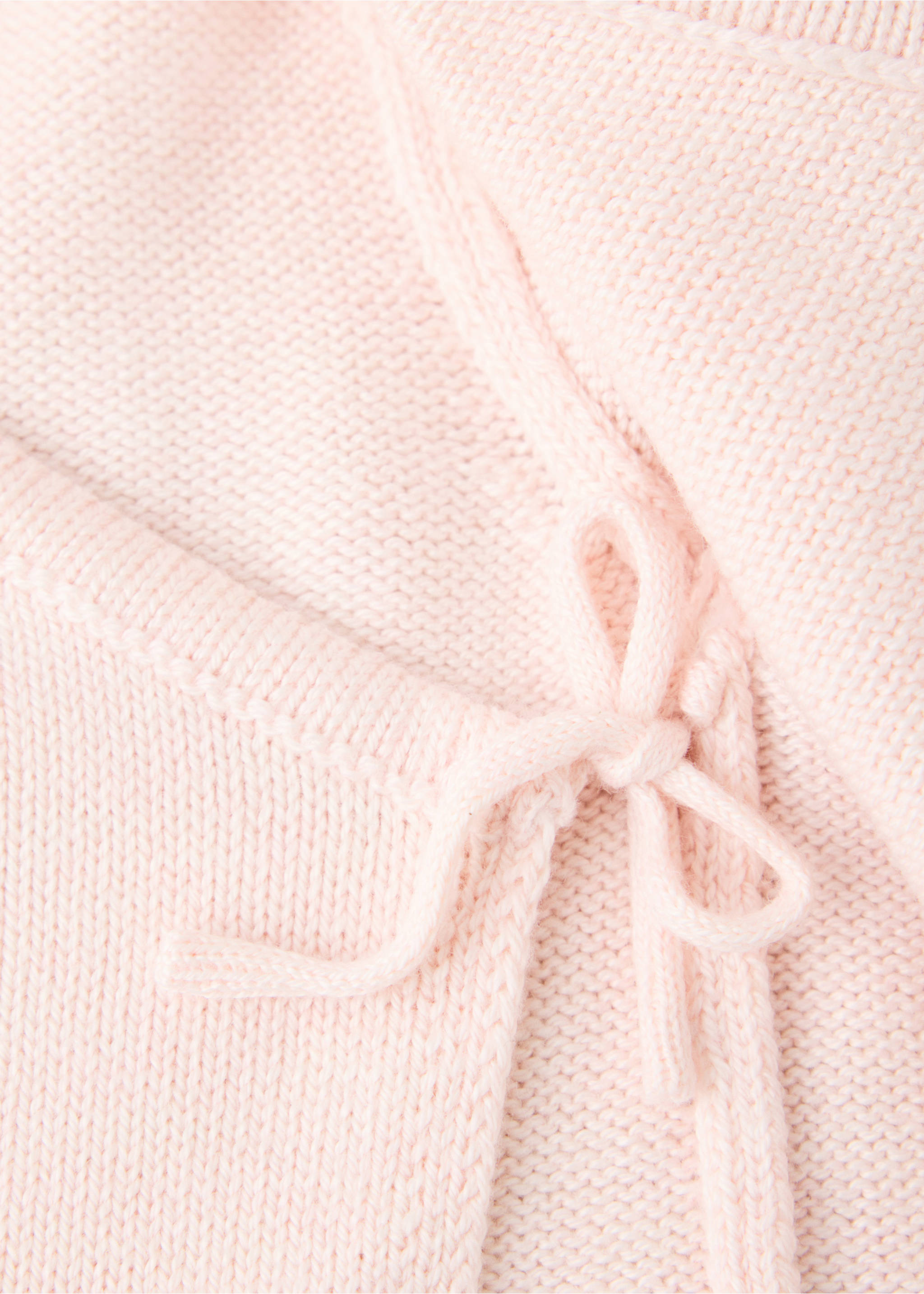 Cárdigan punto cruzado - Detalle del artículo 8, Rosa claro. Ref: 37034449-00.