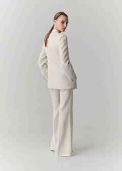 Straight-fit suit trousers — Vanilla 3