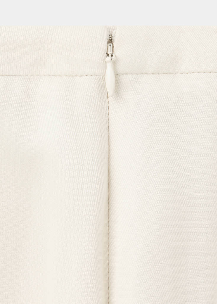 Straight-fit suit trousers — Vanilla